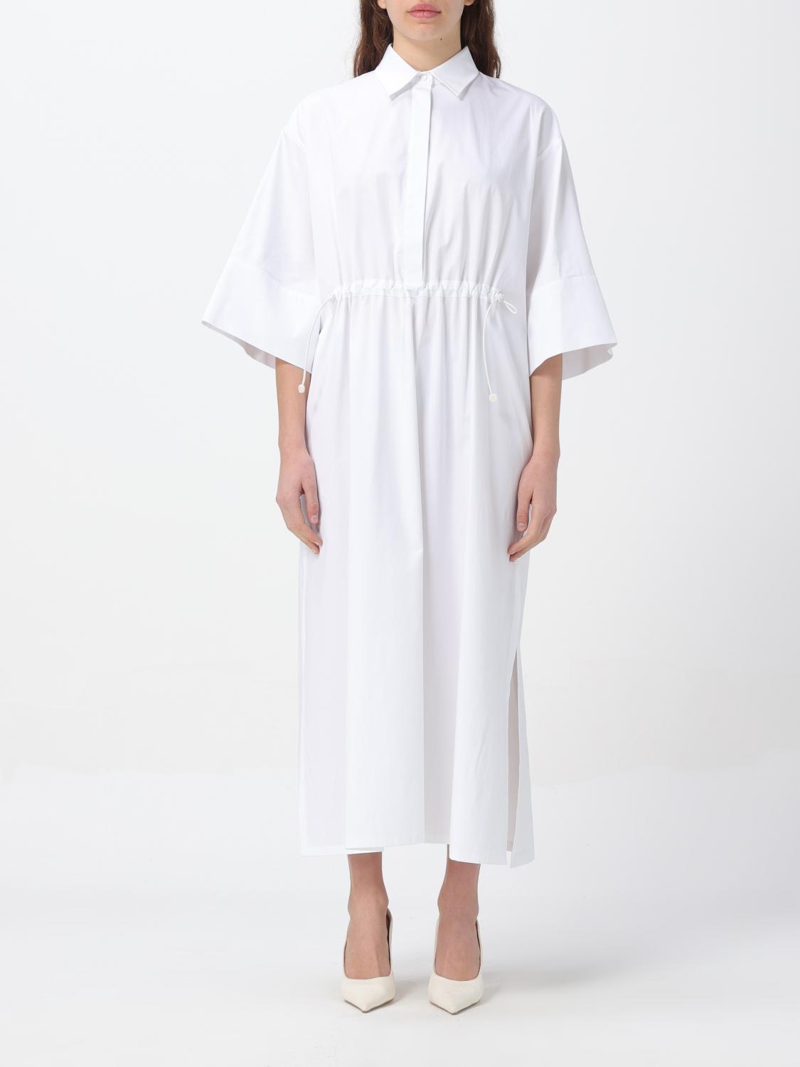Max Mara Studio Woman Top White Size 4 Cotton In White