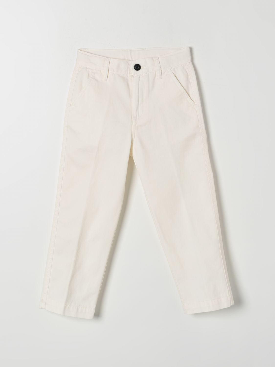 Shop Diesel Pants  Kids Color White