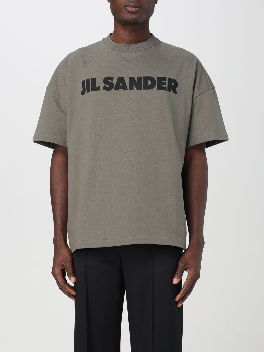 JIL SANDER T恤 JIL SANDER 男士 颜色 绿色,F24650012