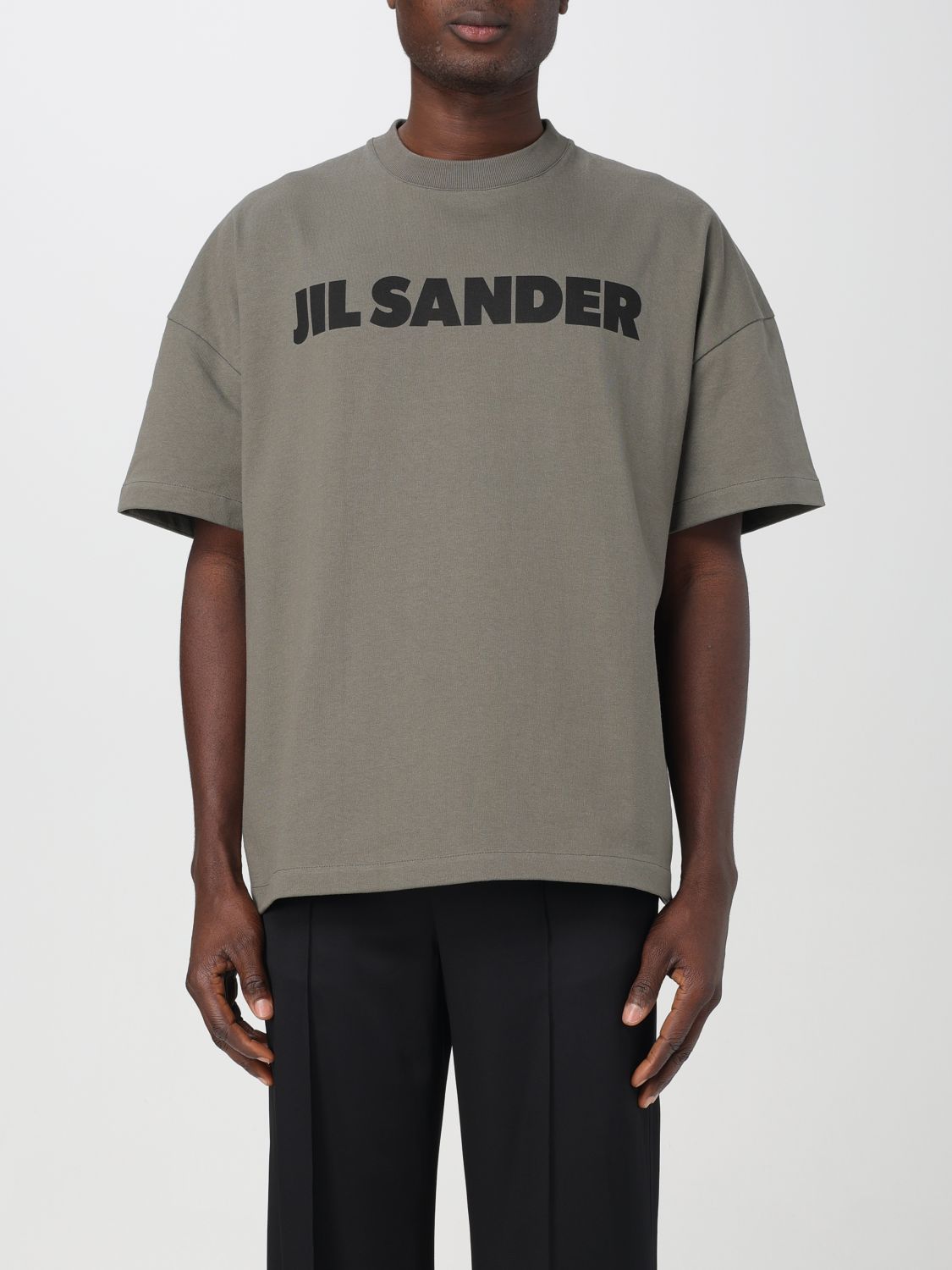 JIL SANDER T-SHIRT JIL SANDER MEN colour GREEN,F24650012