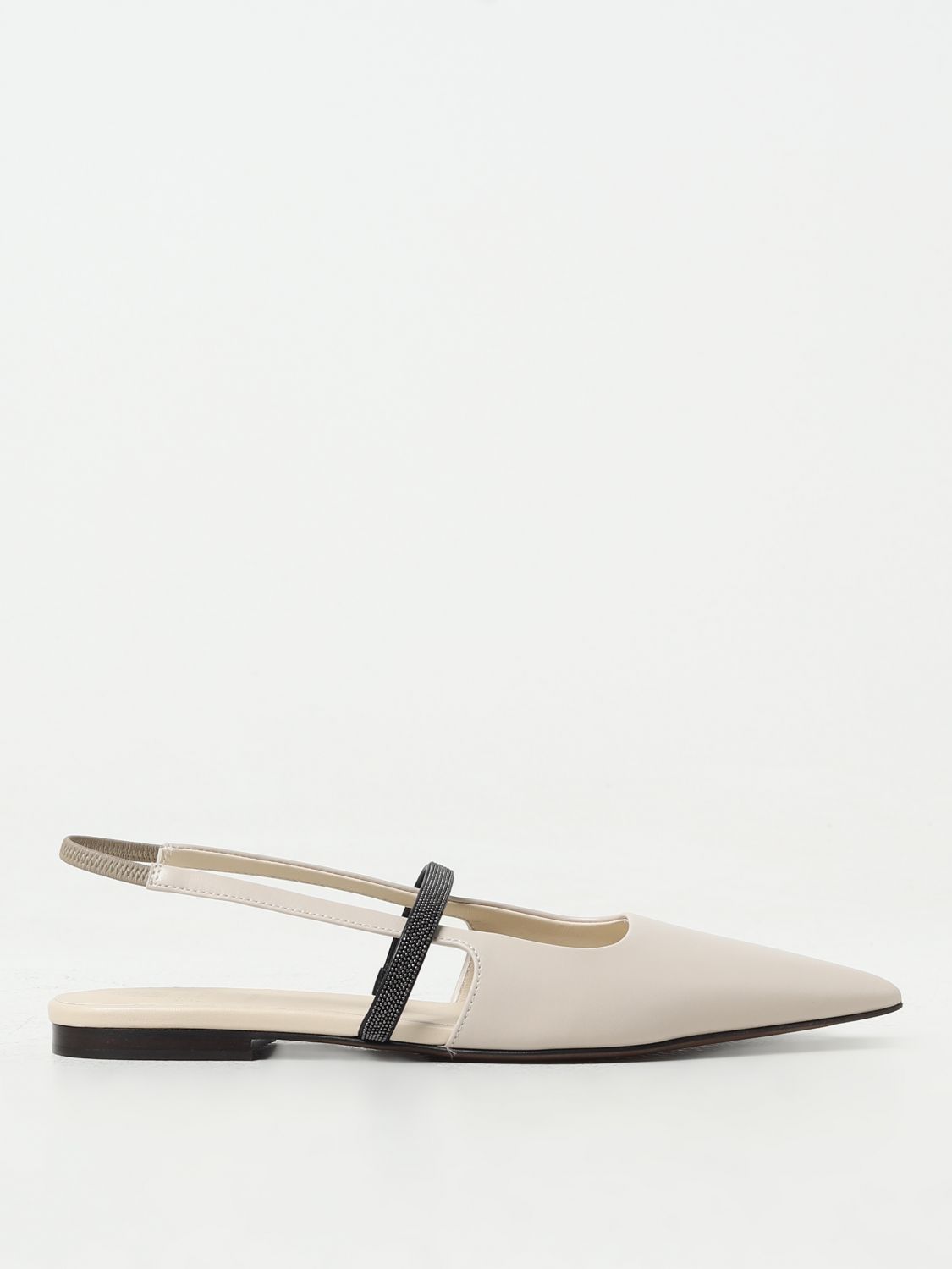 Brunello Cucinelli Flat Shoes  Woman Color White