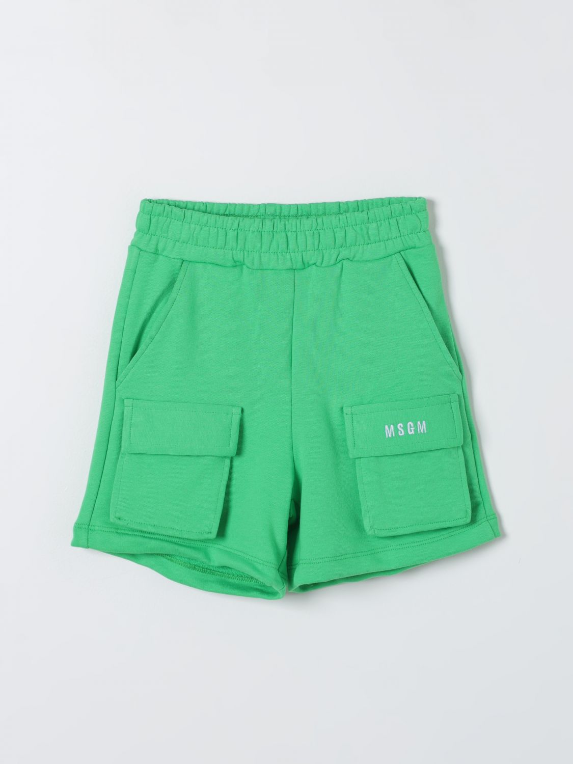 Msgm Babies' Shorts  Kids Kids Color Green