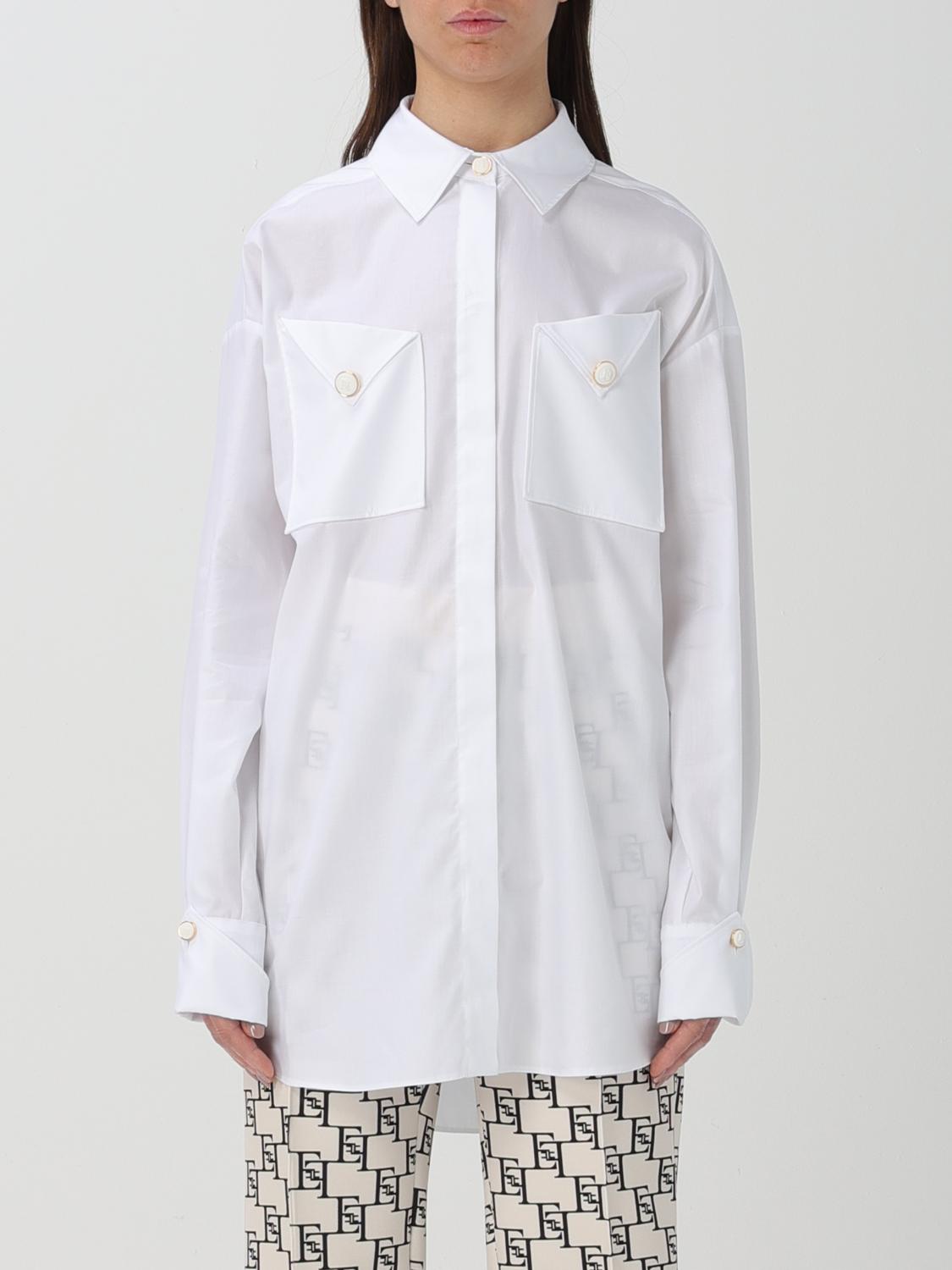 Elisabetta Franchi Shirt Woman Color White In White