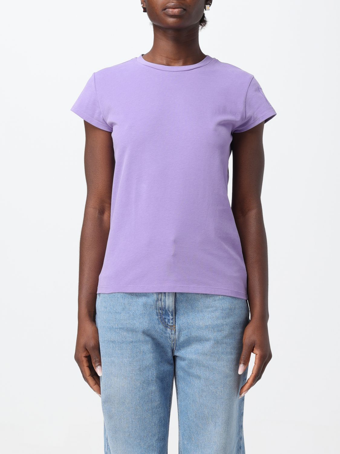 Shop Elisabetta Franchi T-shirt  Woman Color Violet