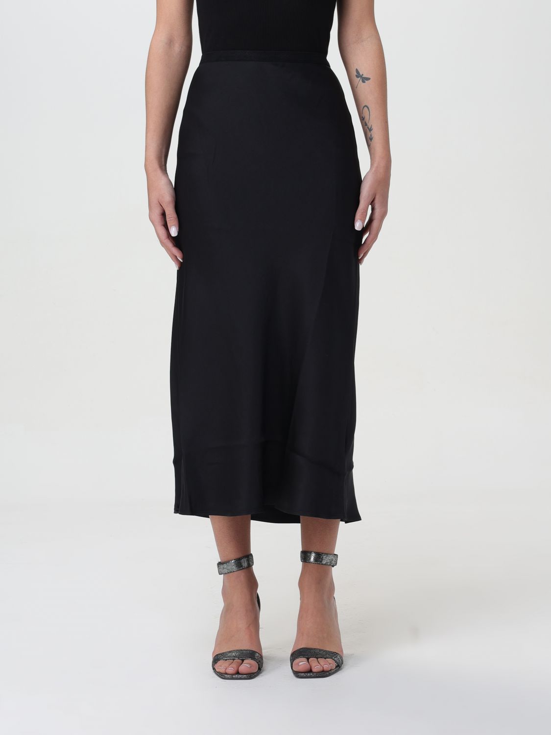 Shop Anine Bing Skirt  Woman Color Black