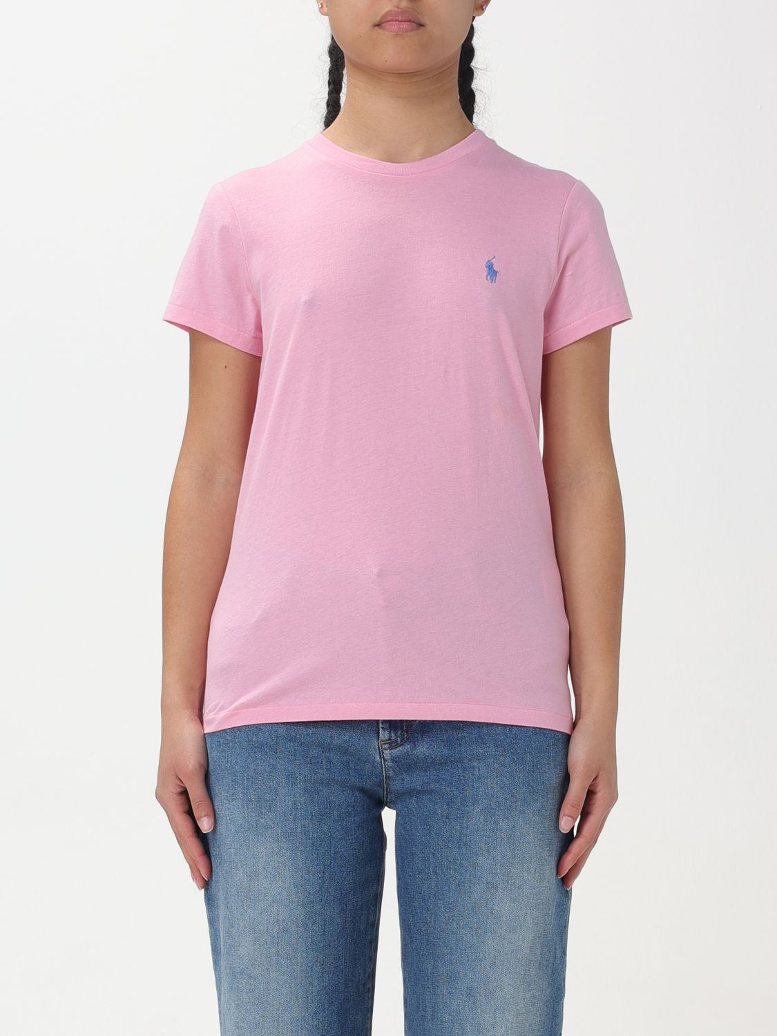 Shop Polo Ralph Lauren T-shirt  Woman Color Pink