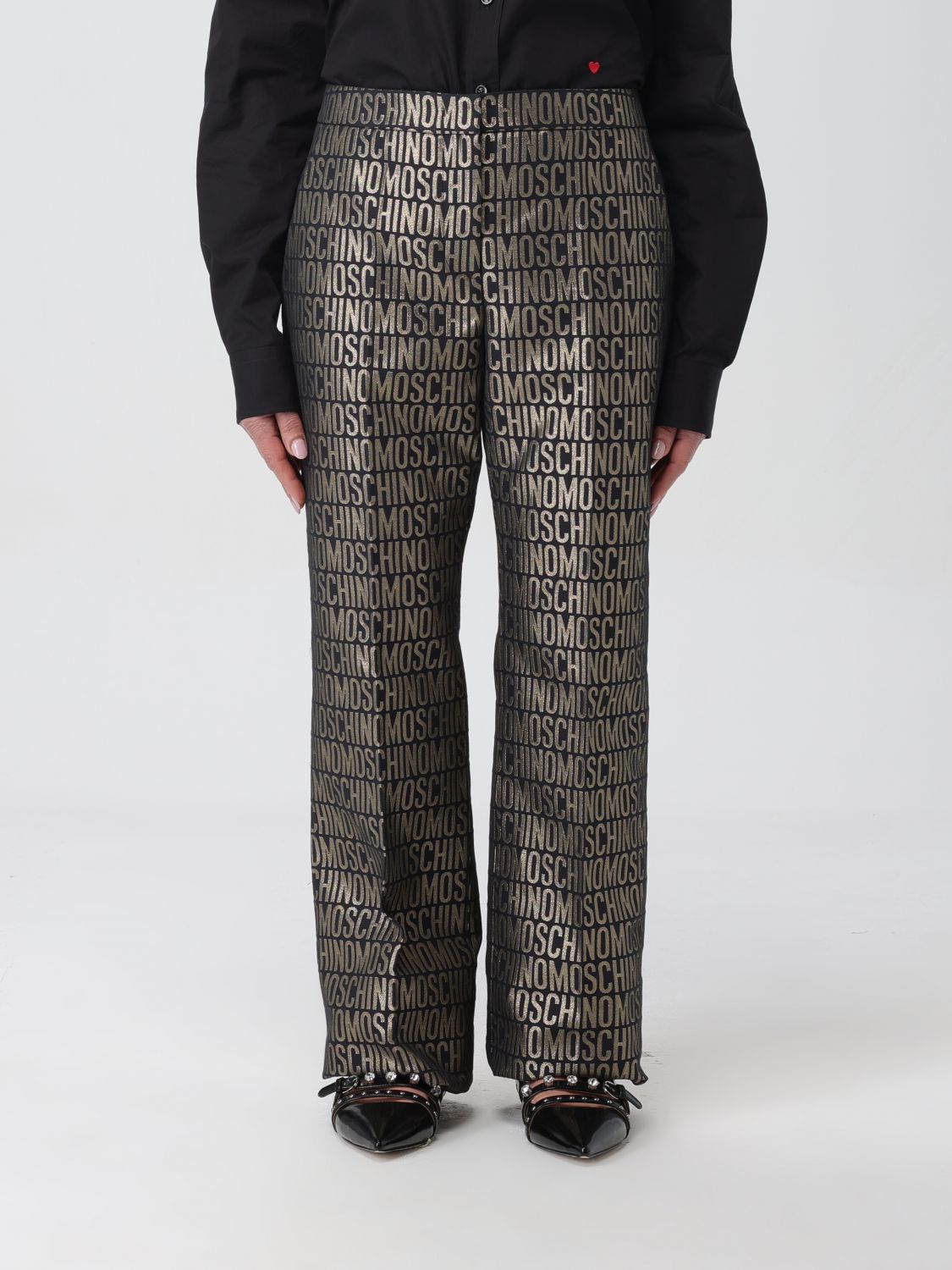 Moschino Couture Trousers  Woman Colour Gold