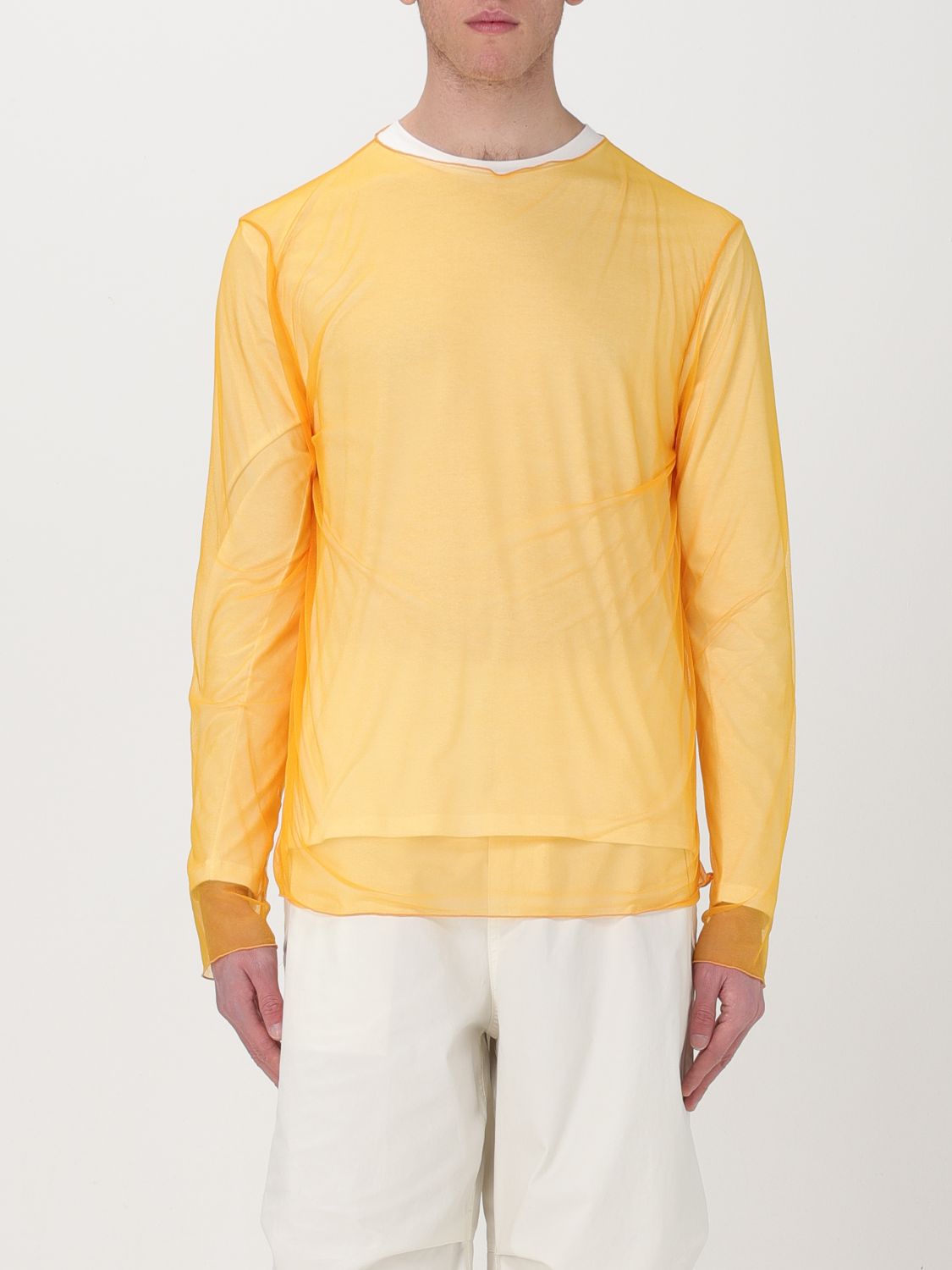 Shop Jil Sander T-shirt  Men Color Orange
