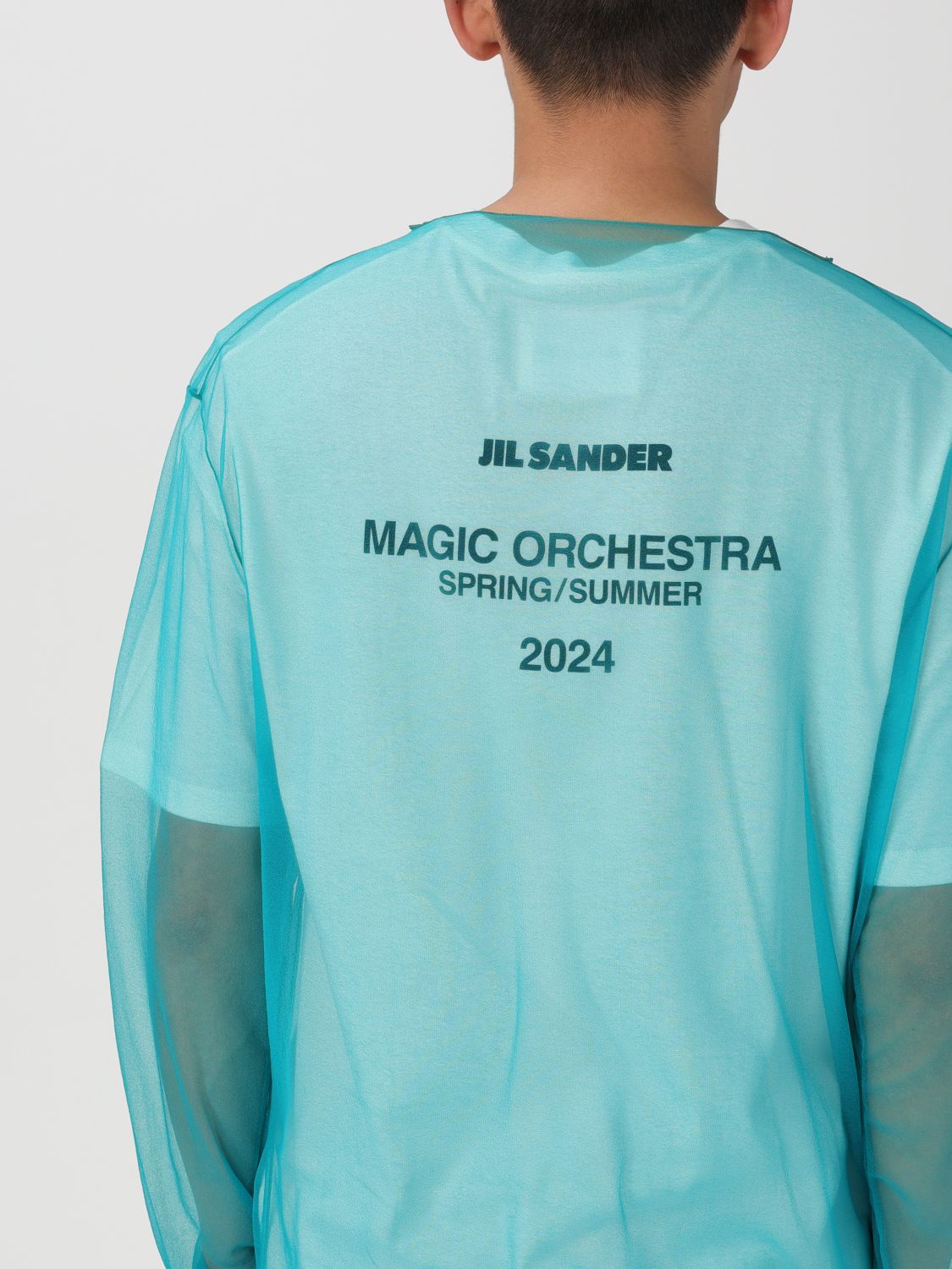 JIL SANDER：Tシャツ メンズ - ブルー | GIGLIO.COMオンラインのJil Sander Tシャツ J22FV0111JTN325