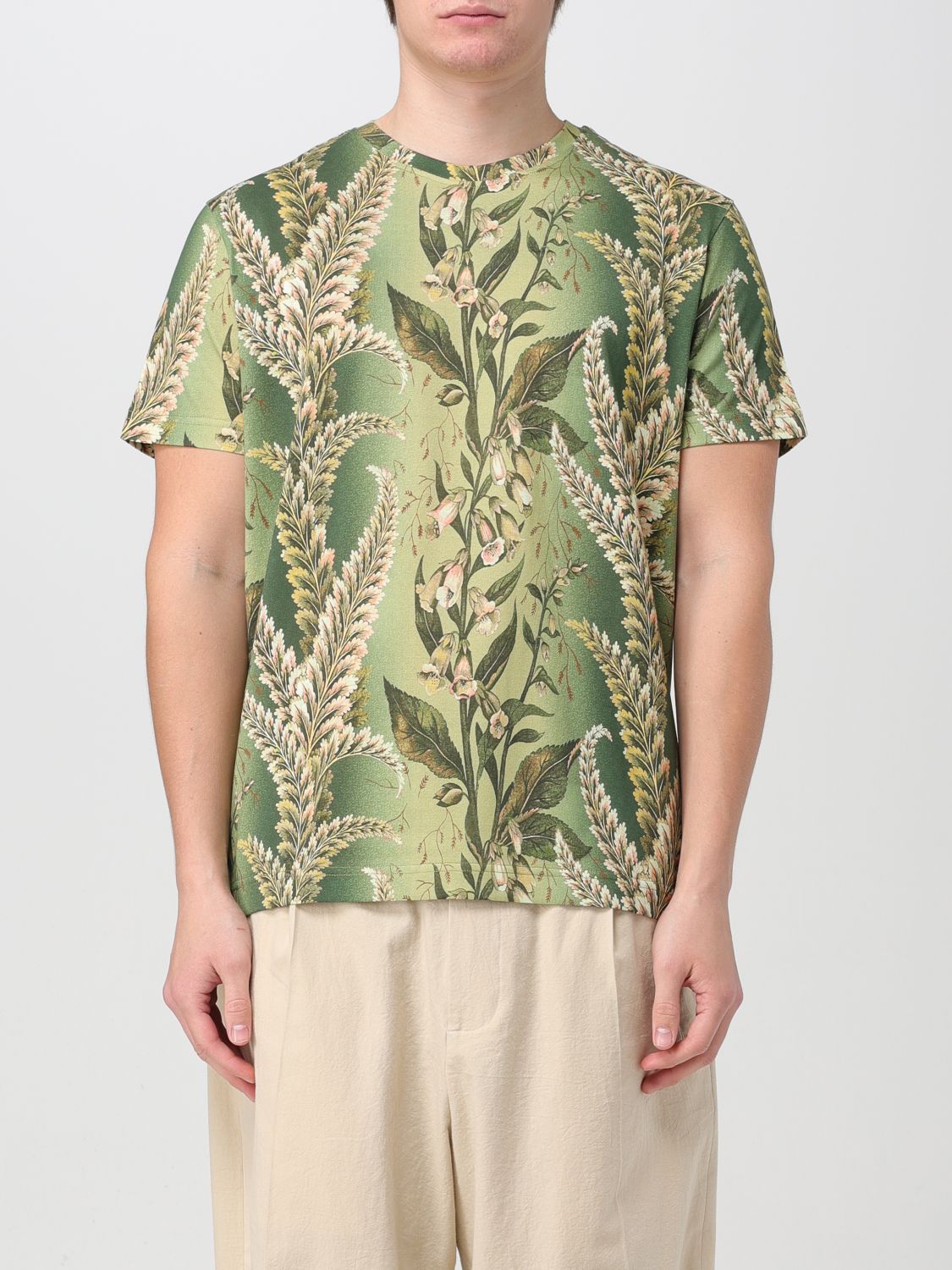 Shop Etro T-shirt  Men Color Green