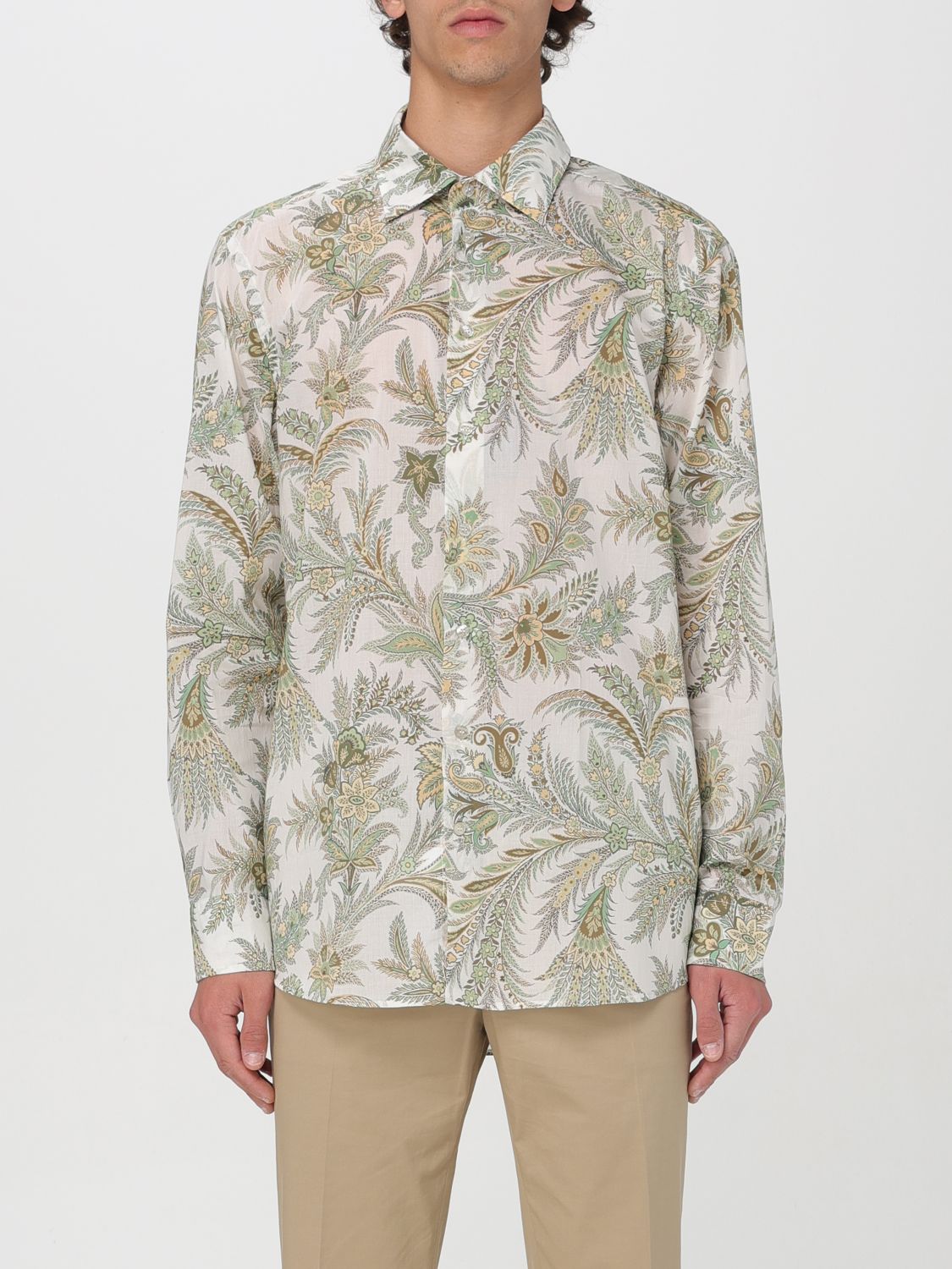 Shop Etro Shirt  Men Color White