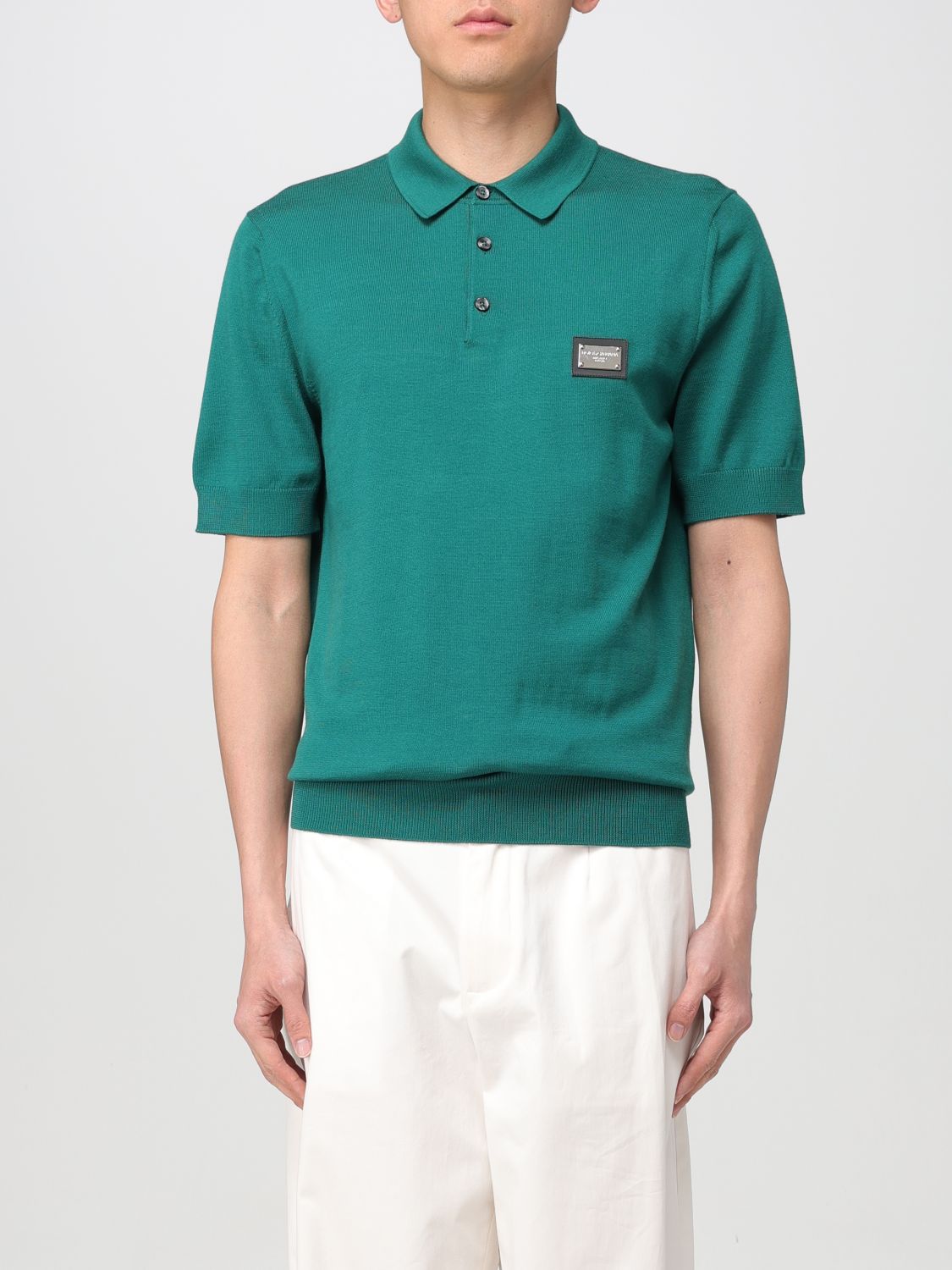 Dolce & Gabbana Polo Shirt  Men Color Moss Green