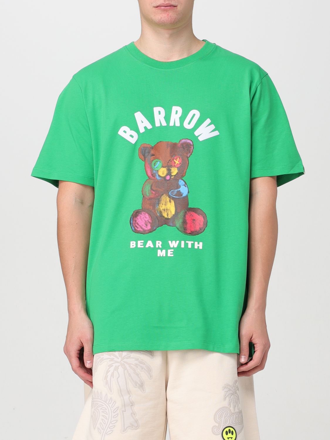 T恤 BARROW 男士 颜色 绿色
