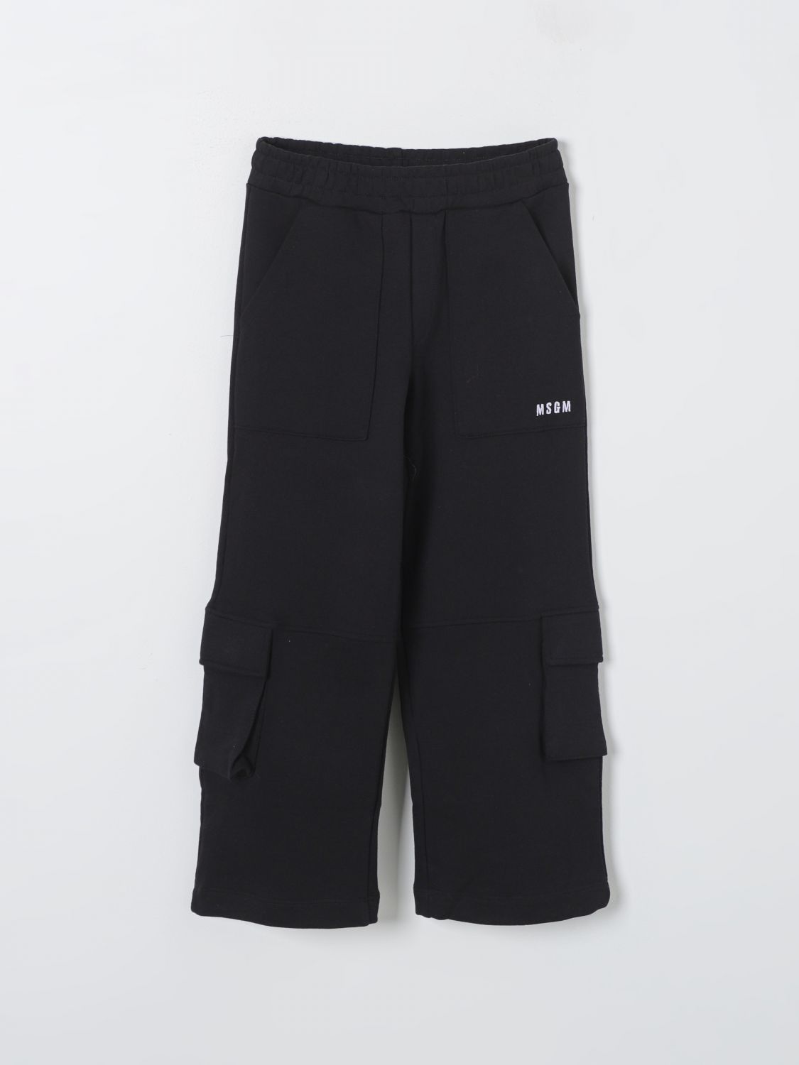 Shop Msgm Pants  Kids Kids Color Black