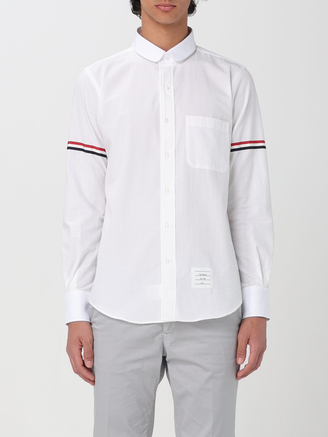 Shop Thom Browne Shirt  Men Color White