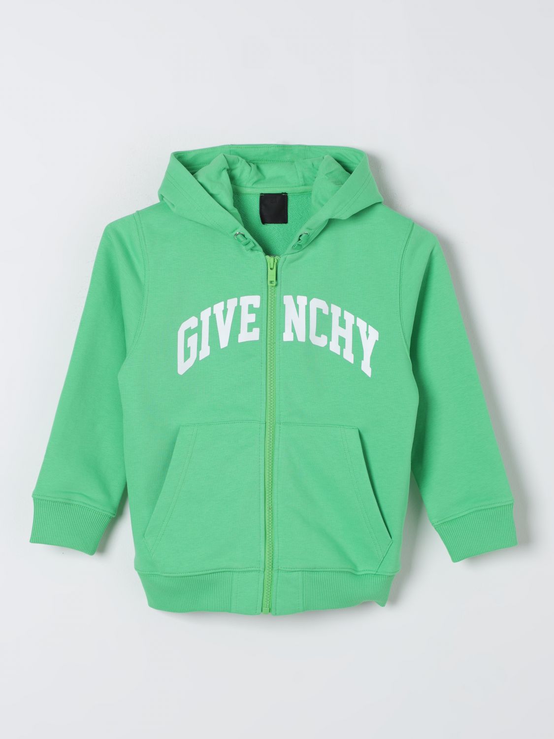 Shop Givenchy Sweater  Kids Color Green