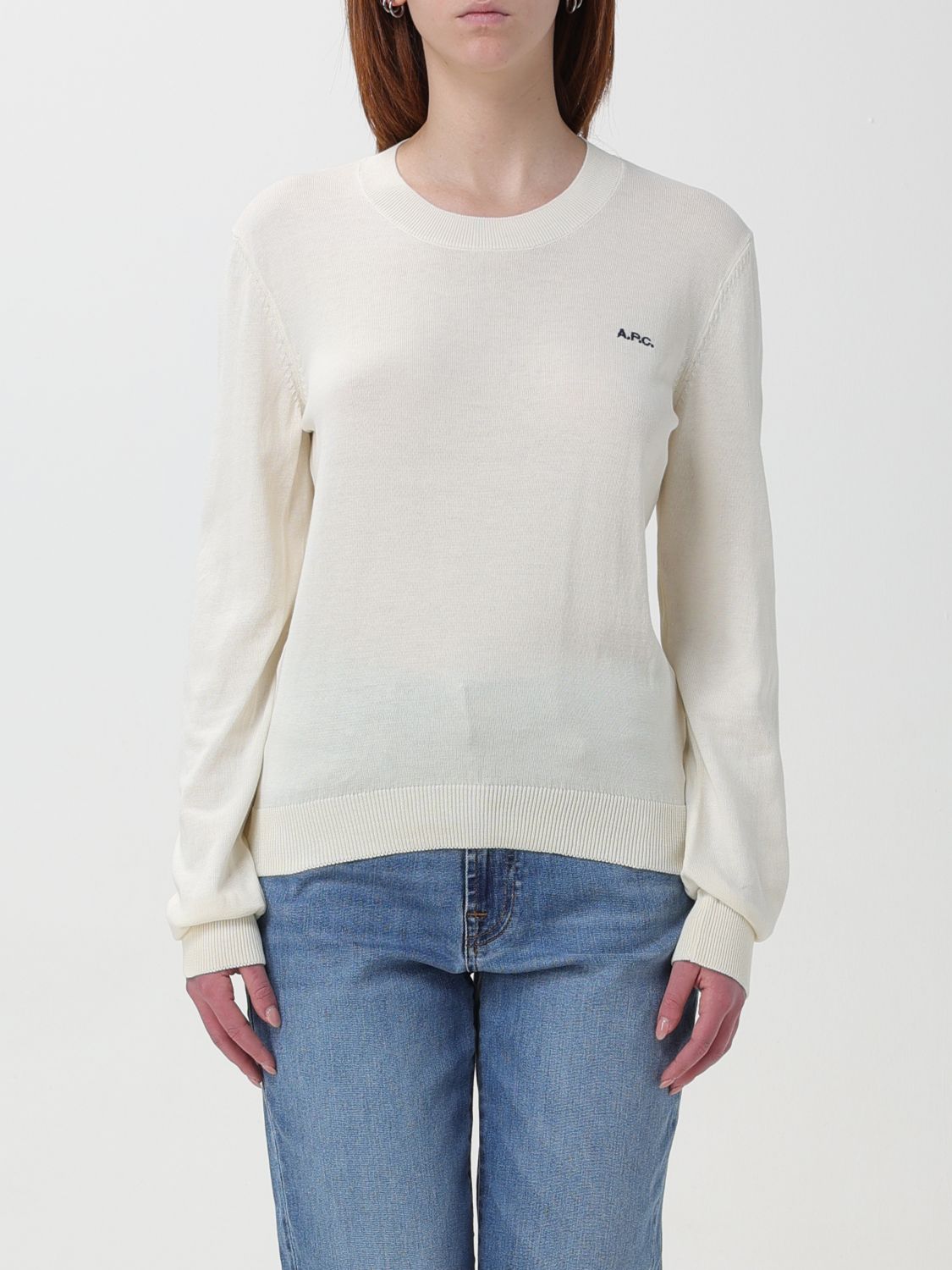 Shop Apc Sweater A.p.c. Woman Color Beige