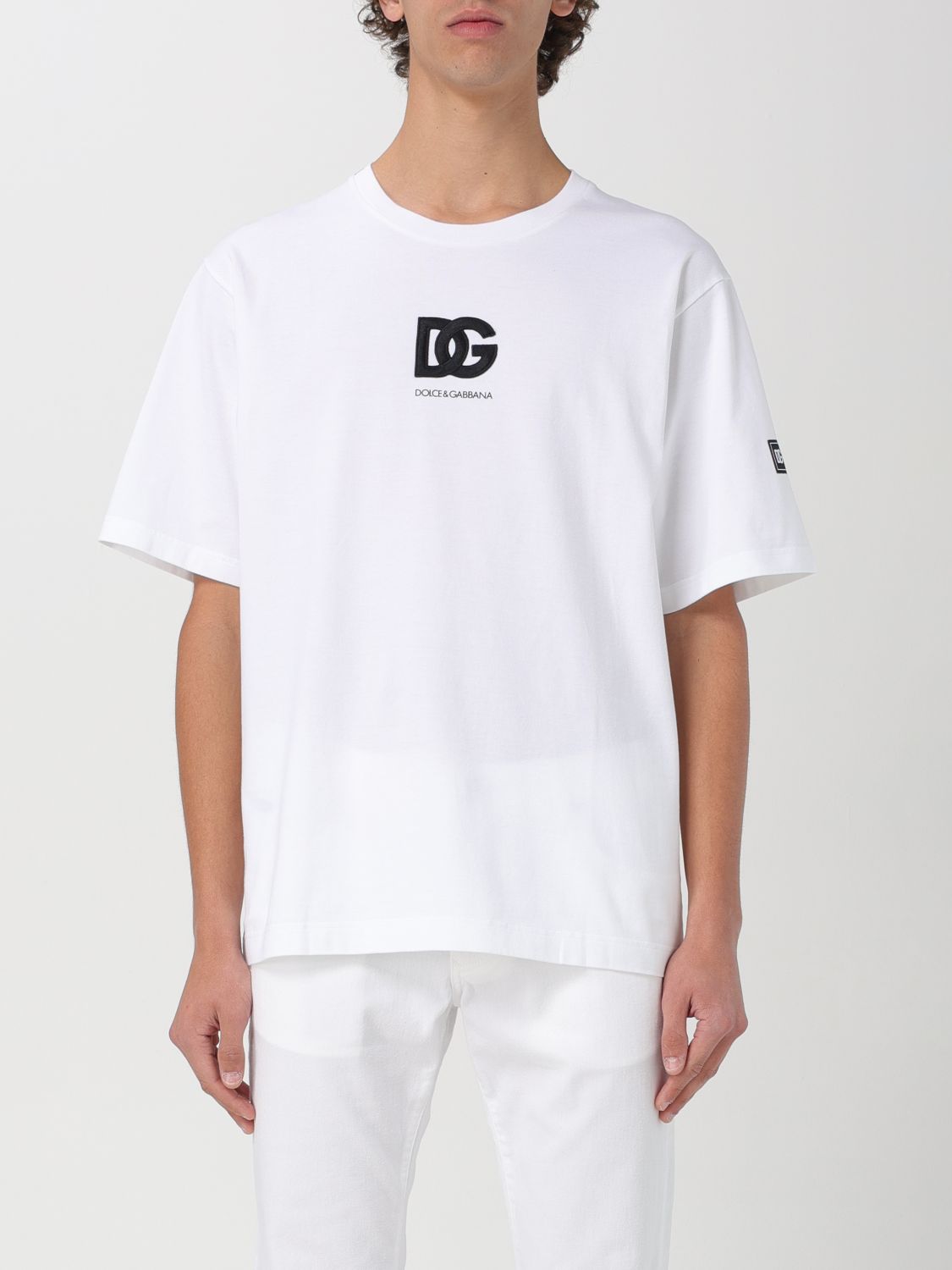 Shop Dolce & Gabbana T-shirt  Men Color White