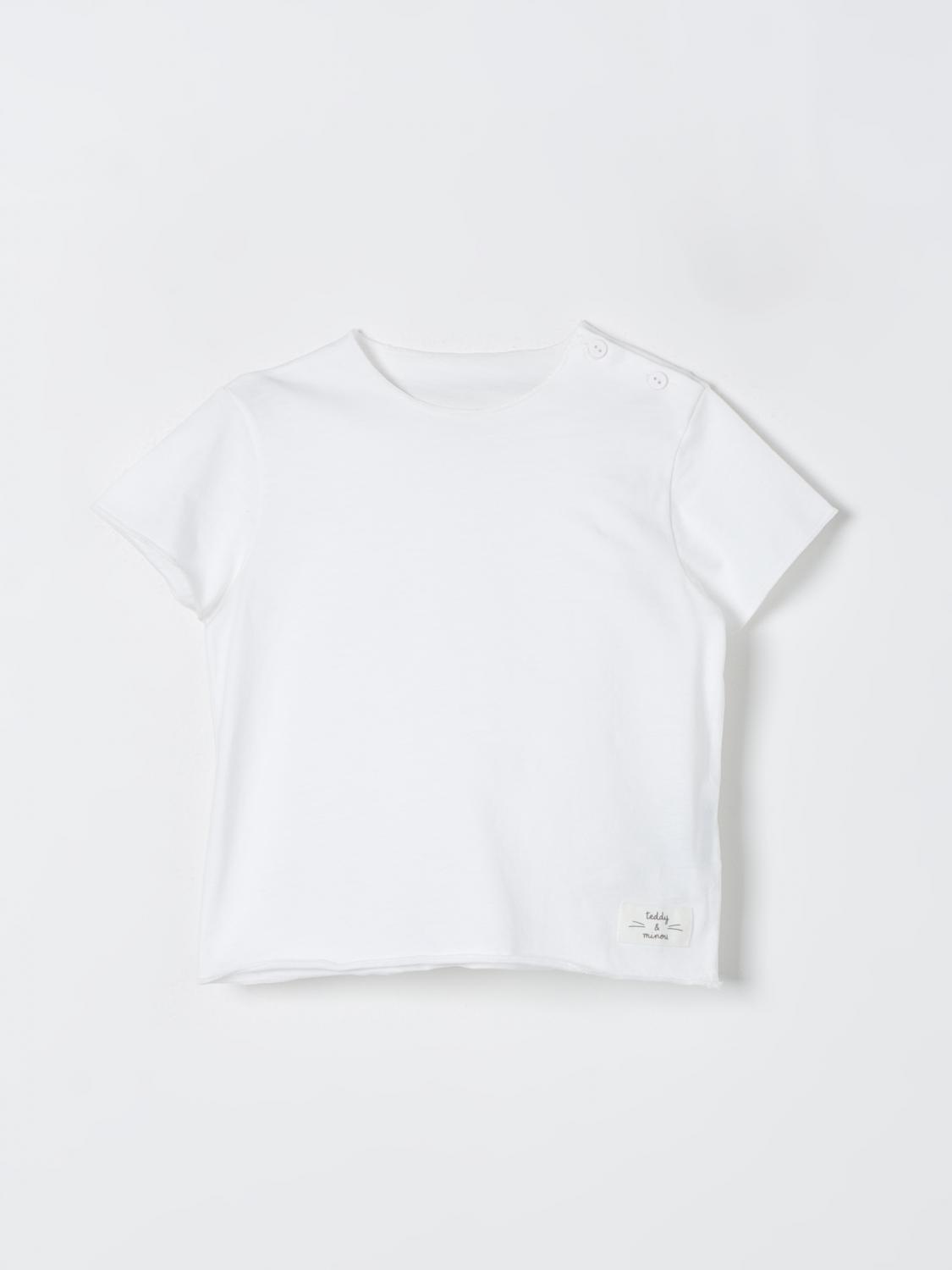 TEDDY & MINOU T-Shirt Kids color White TEDDY & MINOU T-Shirt Kids color White