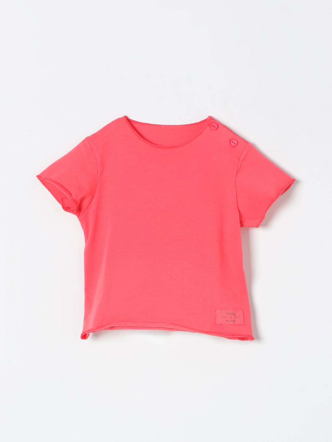 T-Shirt TEDDY & MINOU Bambino colore Rosso