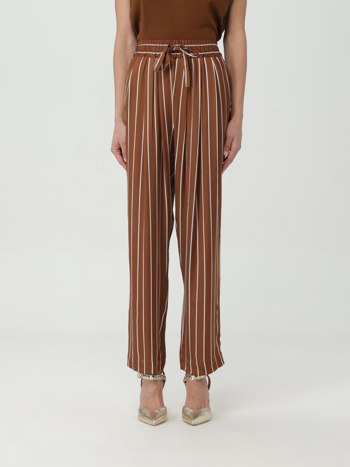 Trousers SEMICOUTURE Woman colour Brown