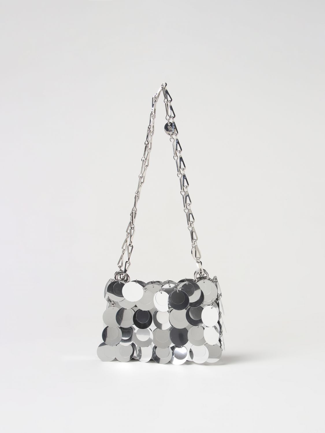 Shop Rabanne Mini Bag  Woman Color Silver
