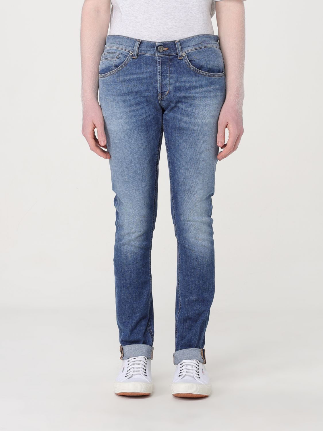 Shop Dondup Jeans  Men Color Denim