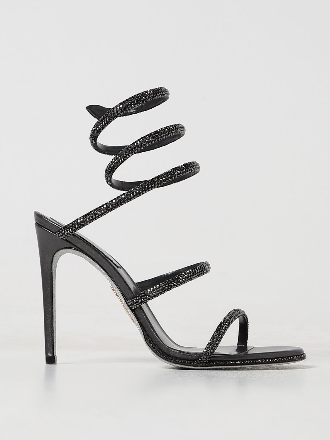 Shop René Caovilla Heeled Sandals Rene Caovilla Woman Color Black
