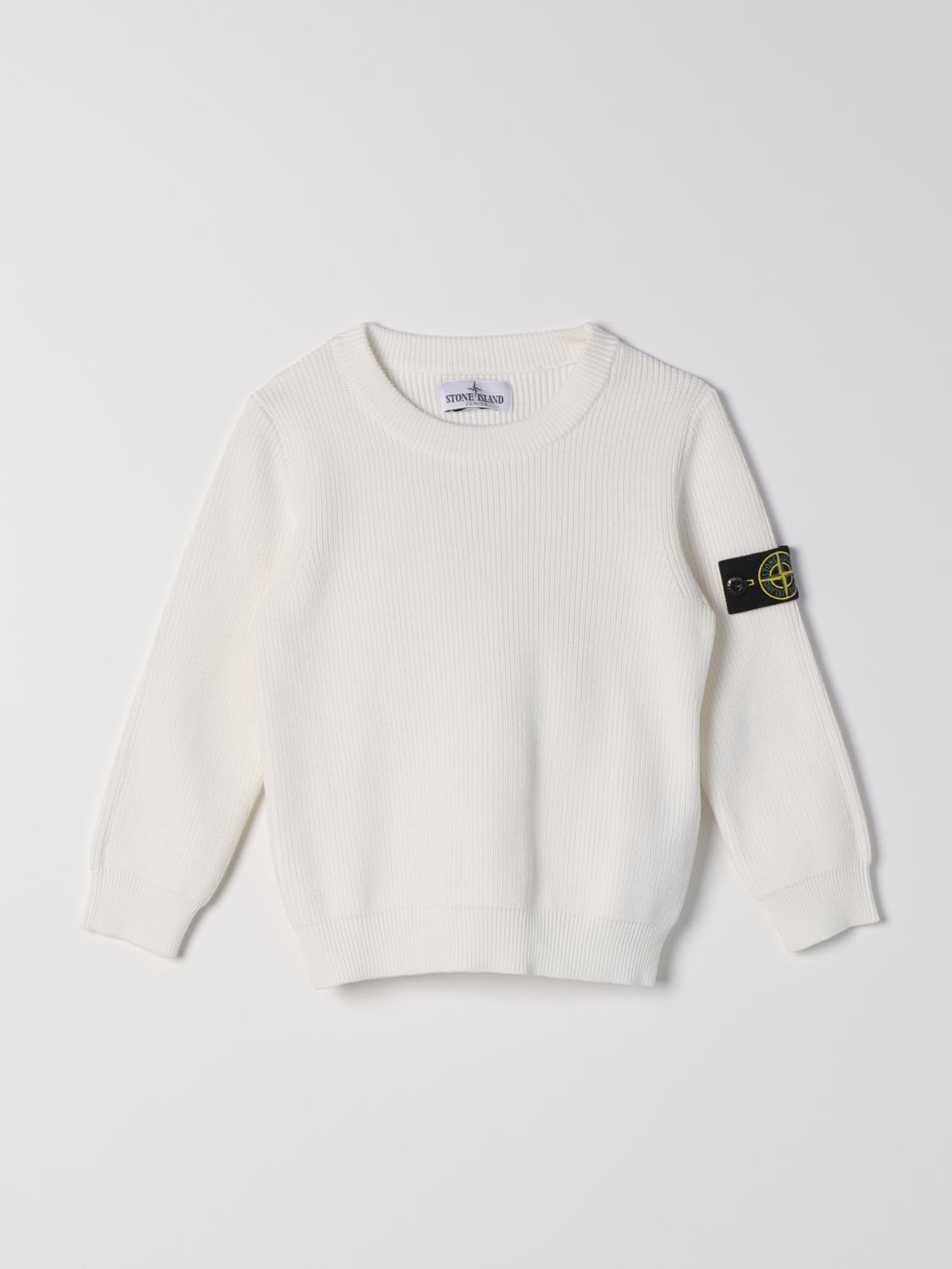 Stone Island Jumper Junior Kids In White