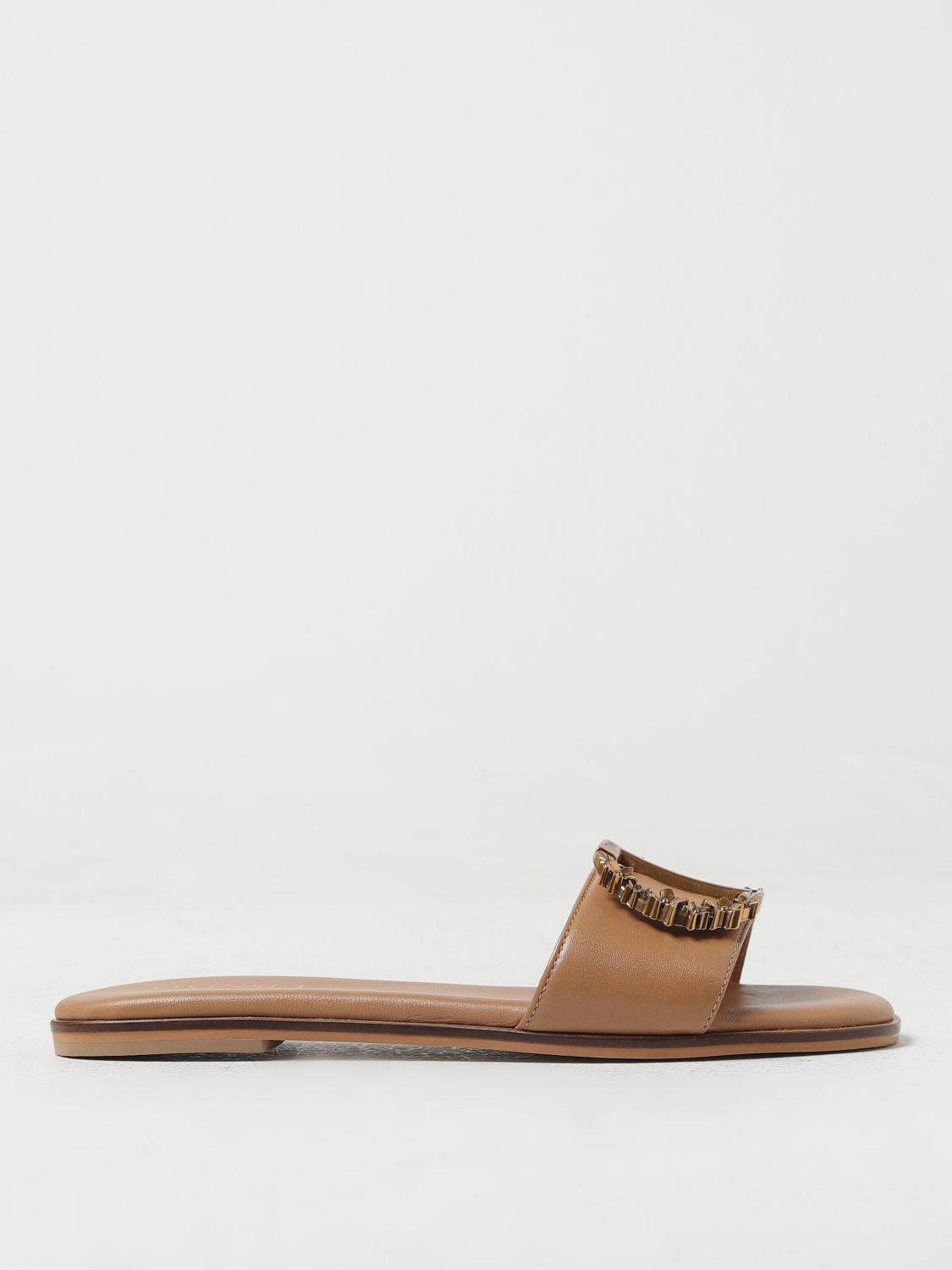 Shop Twinset Flat Sandals  Woman Color Hazel