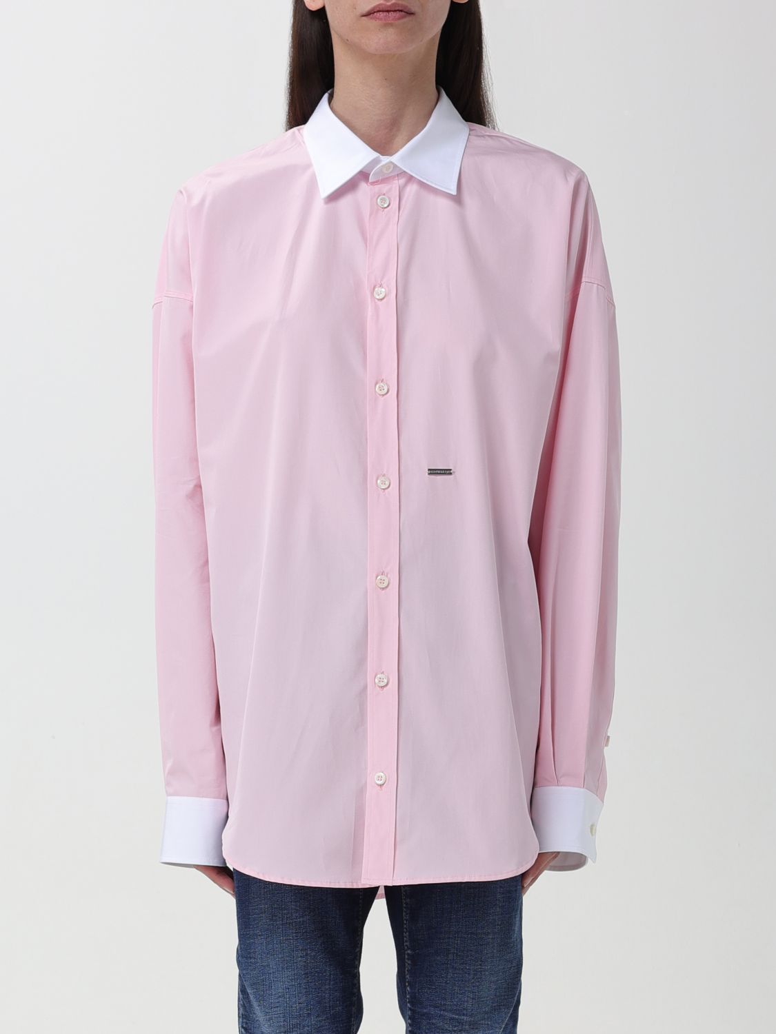 Shop Dsquared2 Shirt  Woman Color Pink