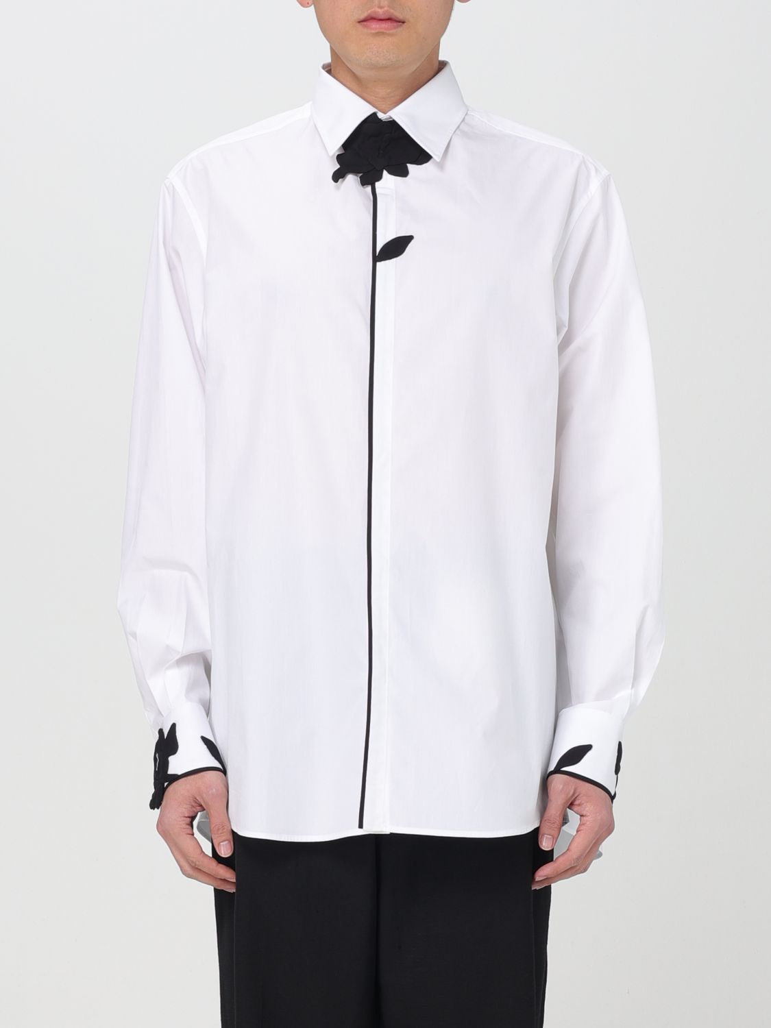 Shop Valentino Shirt  Men Color White