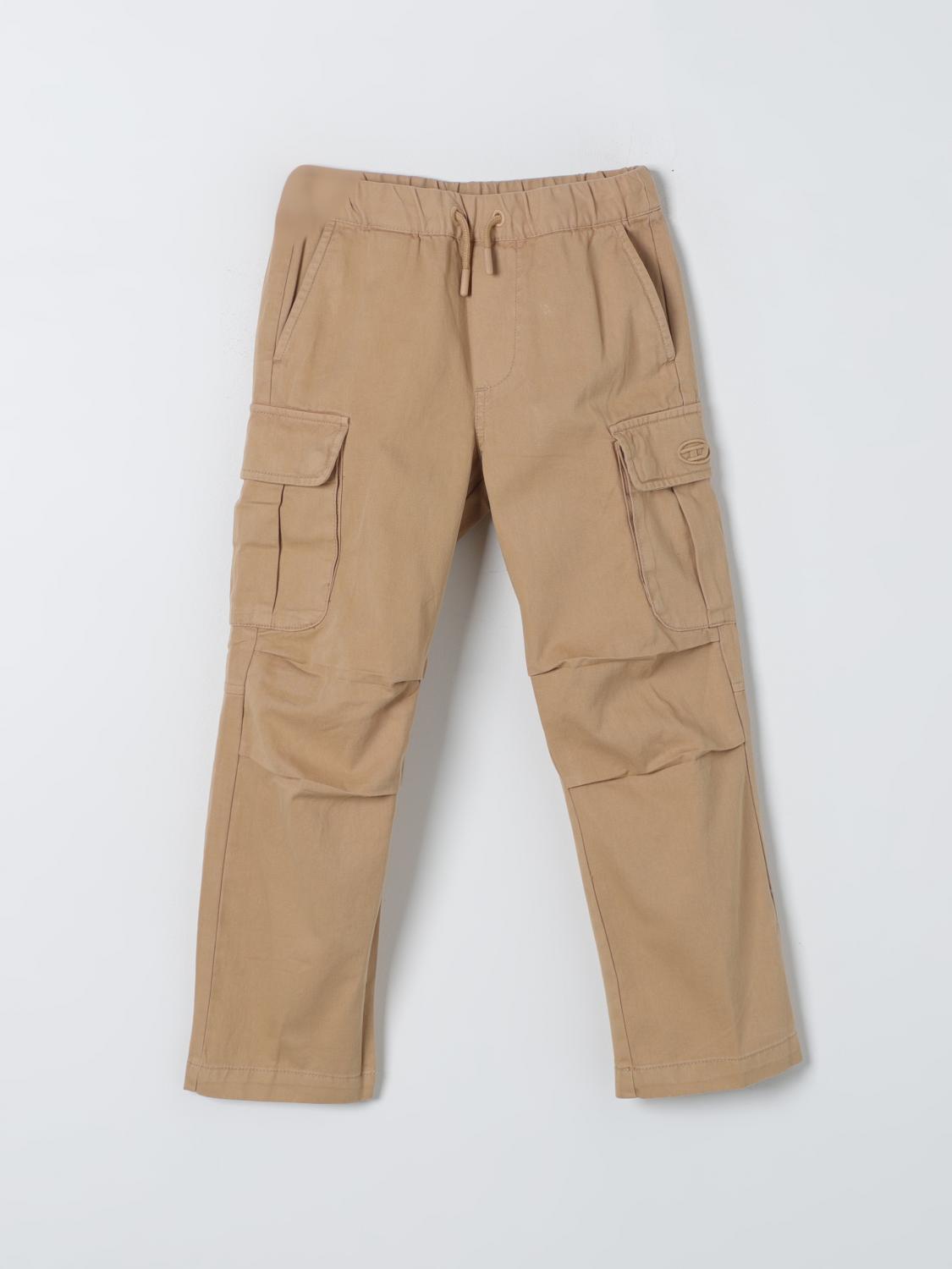 Trousers DIESEL Kids colour Beige