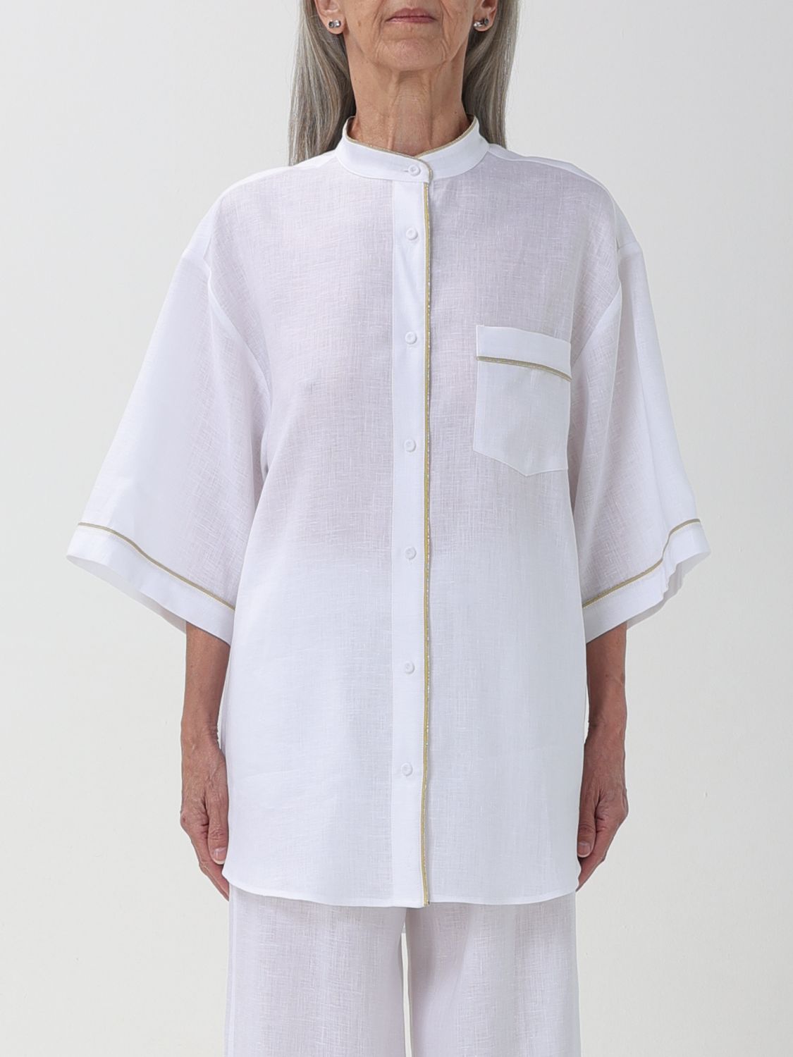 Shop Fabiana Filippi Shirt  Woman Color White