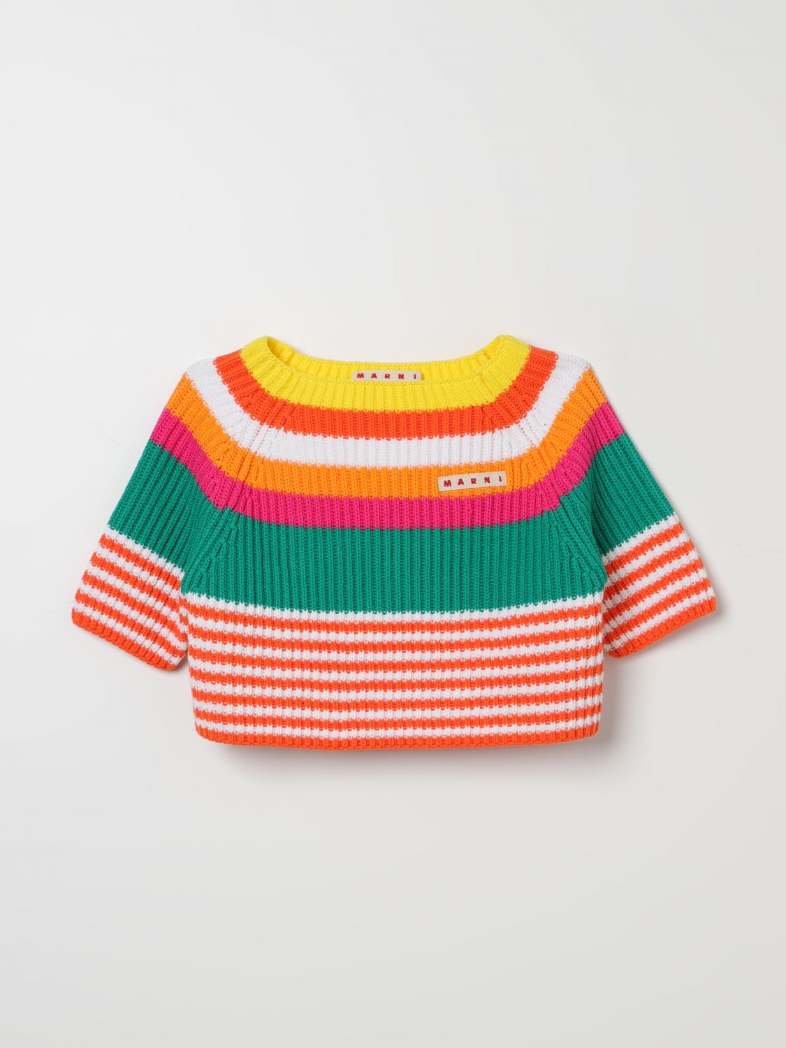 Shop Marni Sweater  Kids Color Orange