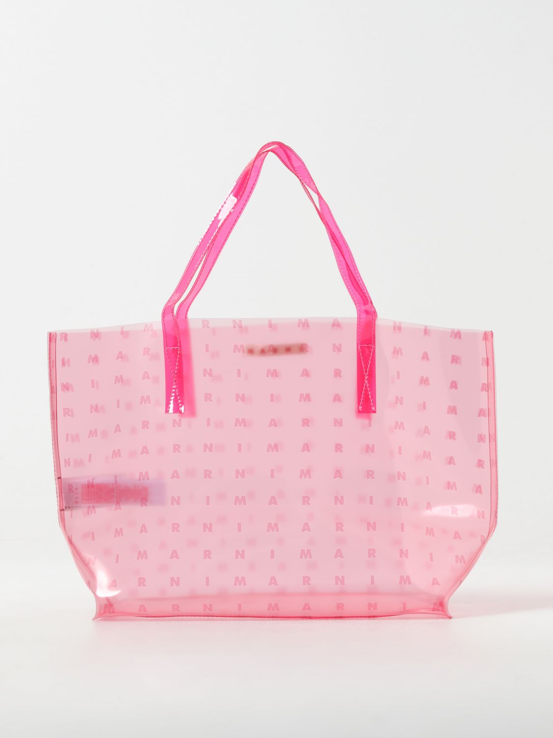 Borsa trasparente da bambina Marni allover logo