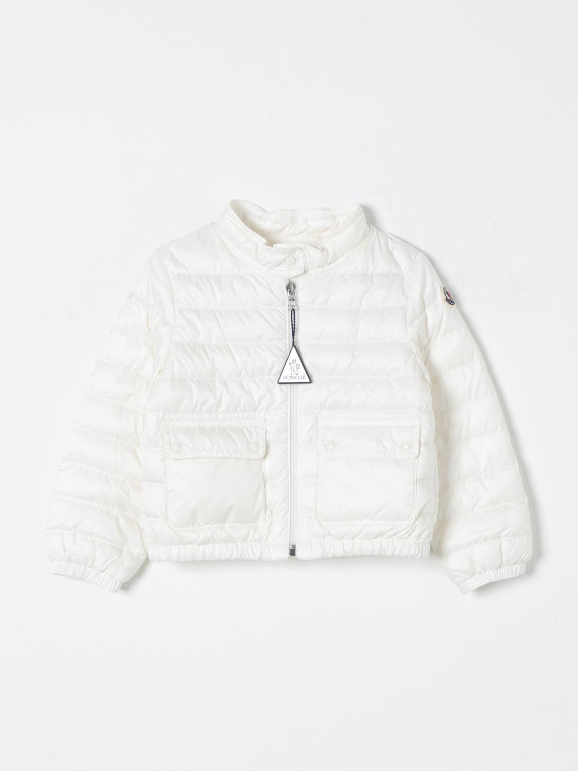 Shop Moncler Jacket  Kids Color White