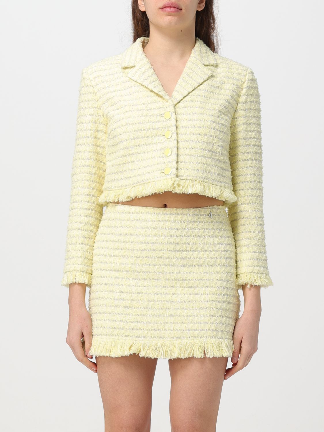 Shop Actitude Twinset Jacket  Woman Color Lime