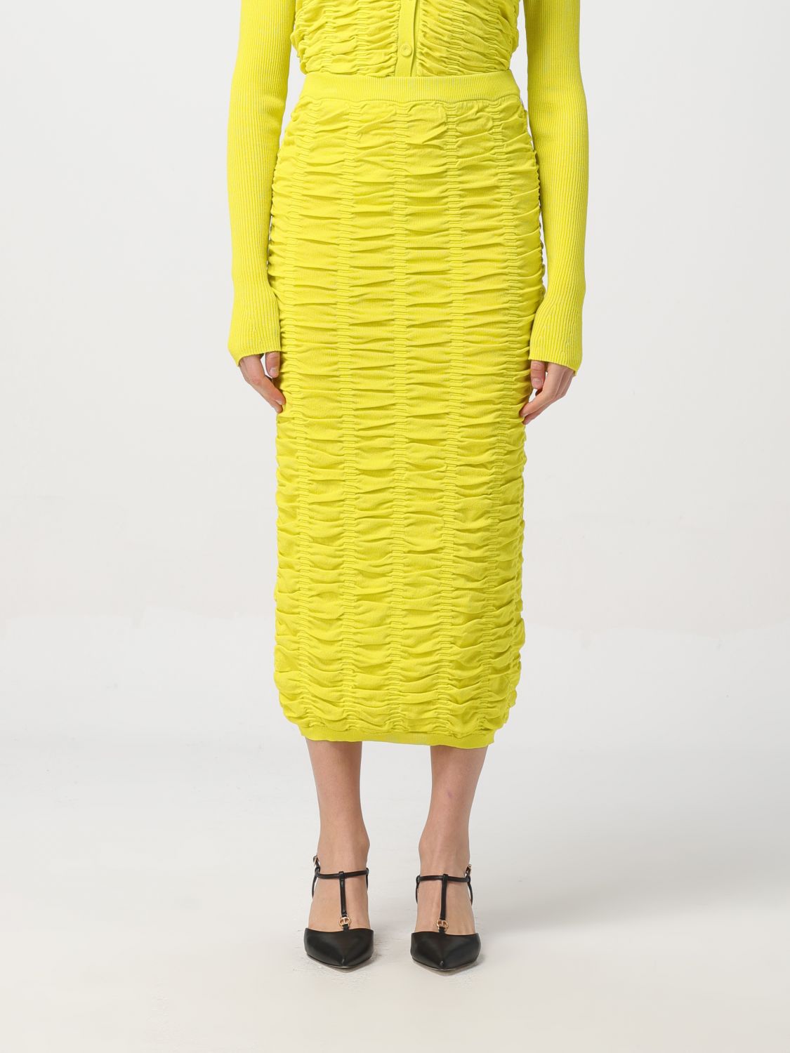 Shop Actitude Twinset Skirt  Woman Color Lemon