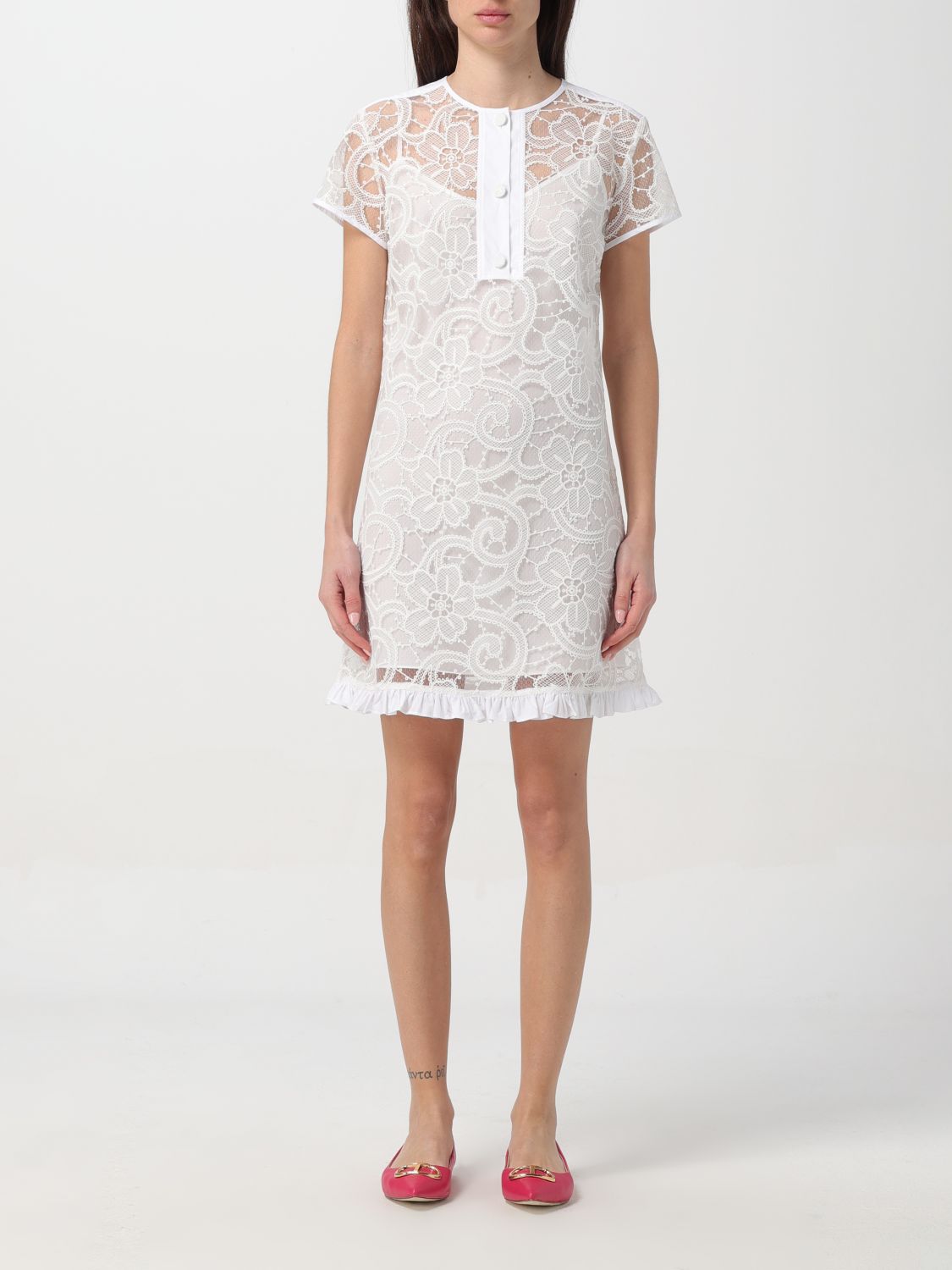 Shop Actitude Twinset Dress  Woman Color White