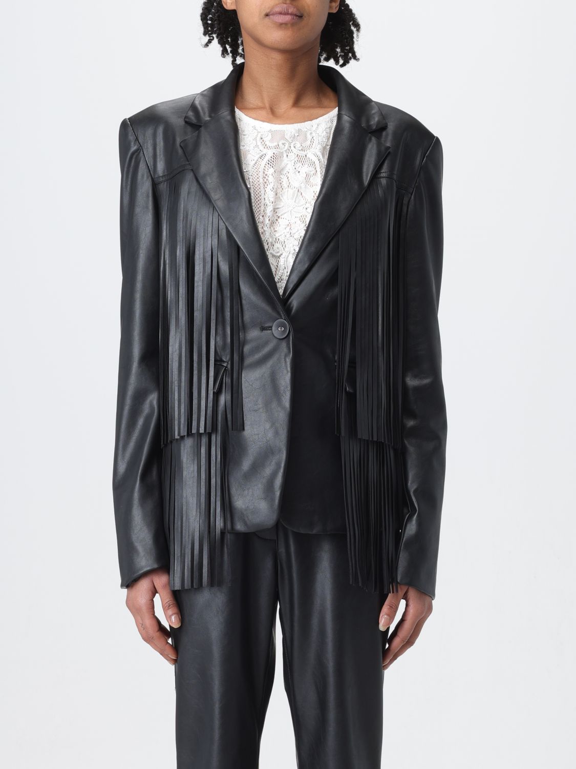 Shop Actitude Twinset Jacket  Woman Color Black