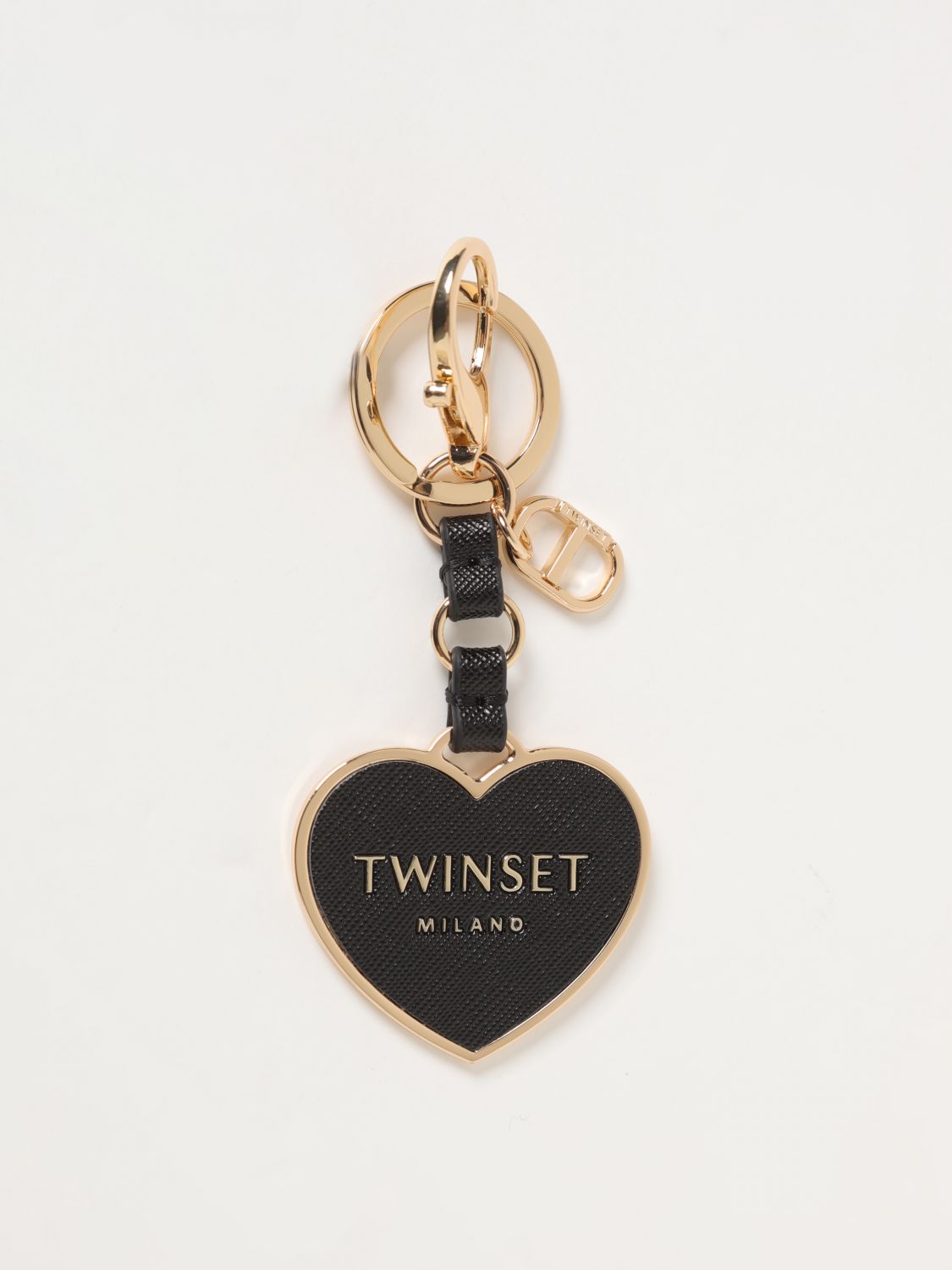 Shop Twinset Key Chain  Woman Color Black