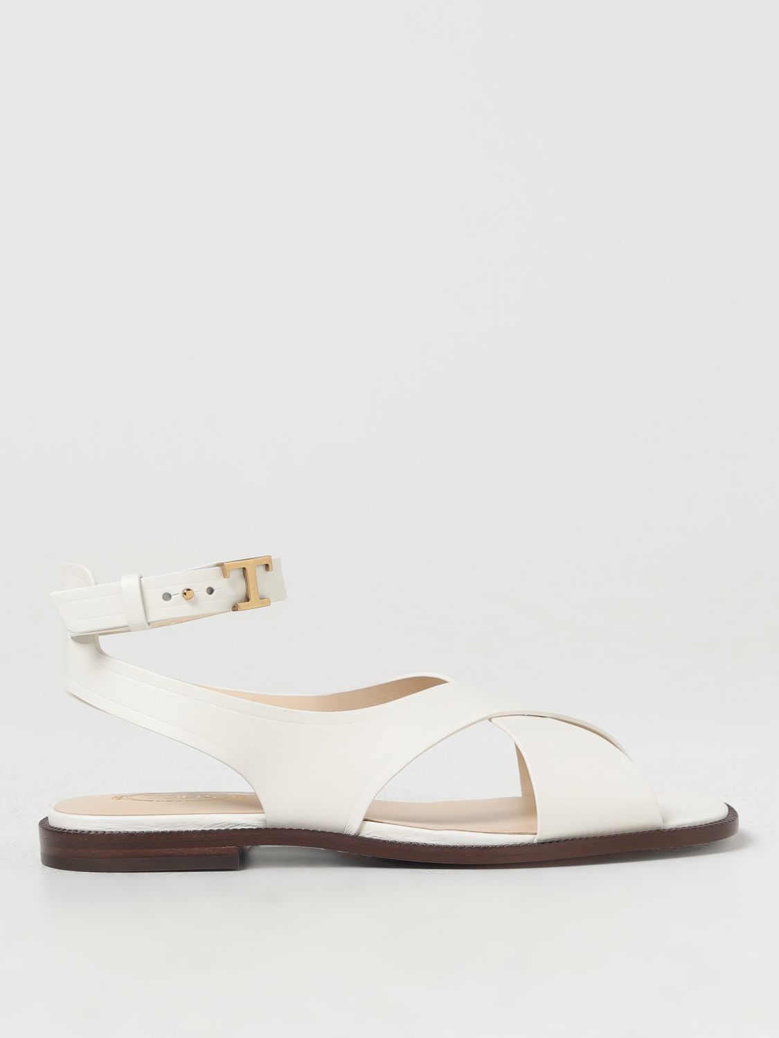 Tod's Flat Sandals  Woman Color White