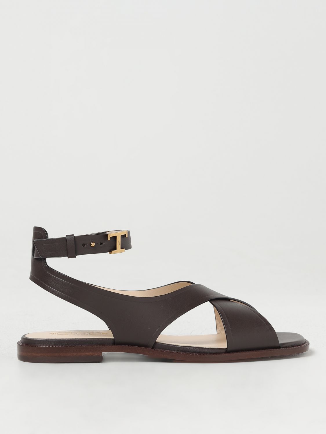 Tod's Flat Sandals  Woman Color Black 1