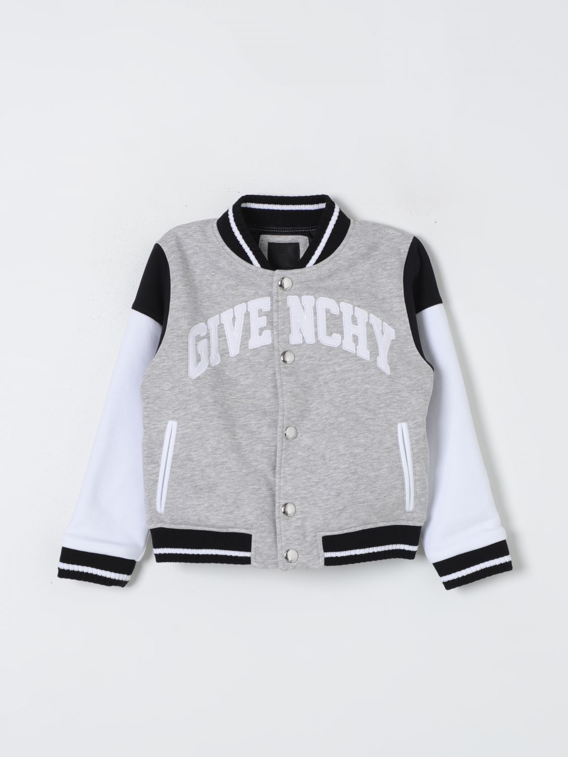 Shop Givenchy Jacket  Kids Color Grey