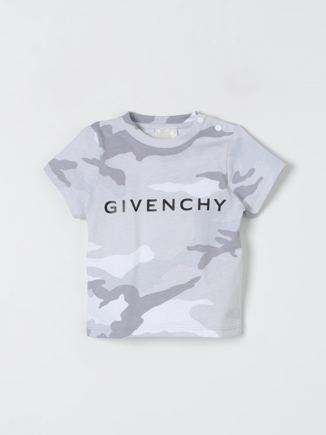 Shop Givenchy T-shirt  Kids Color Grey