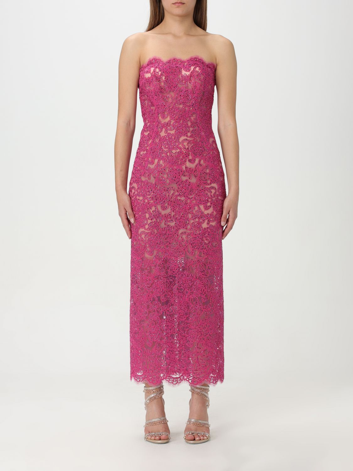 Ermanno Scervino Dress  Woman Colour Pink In 粉色