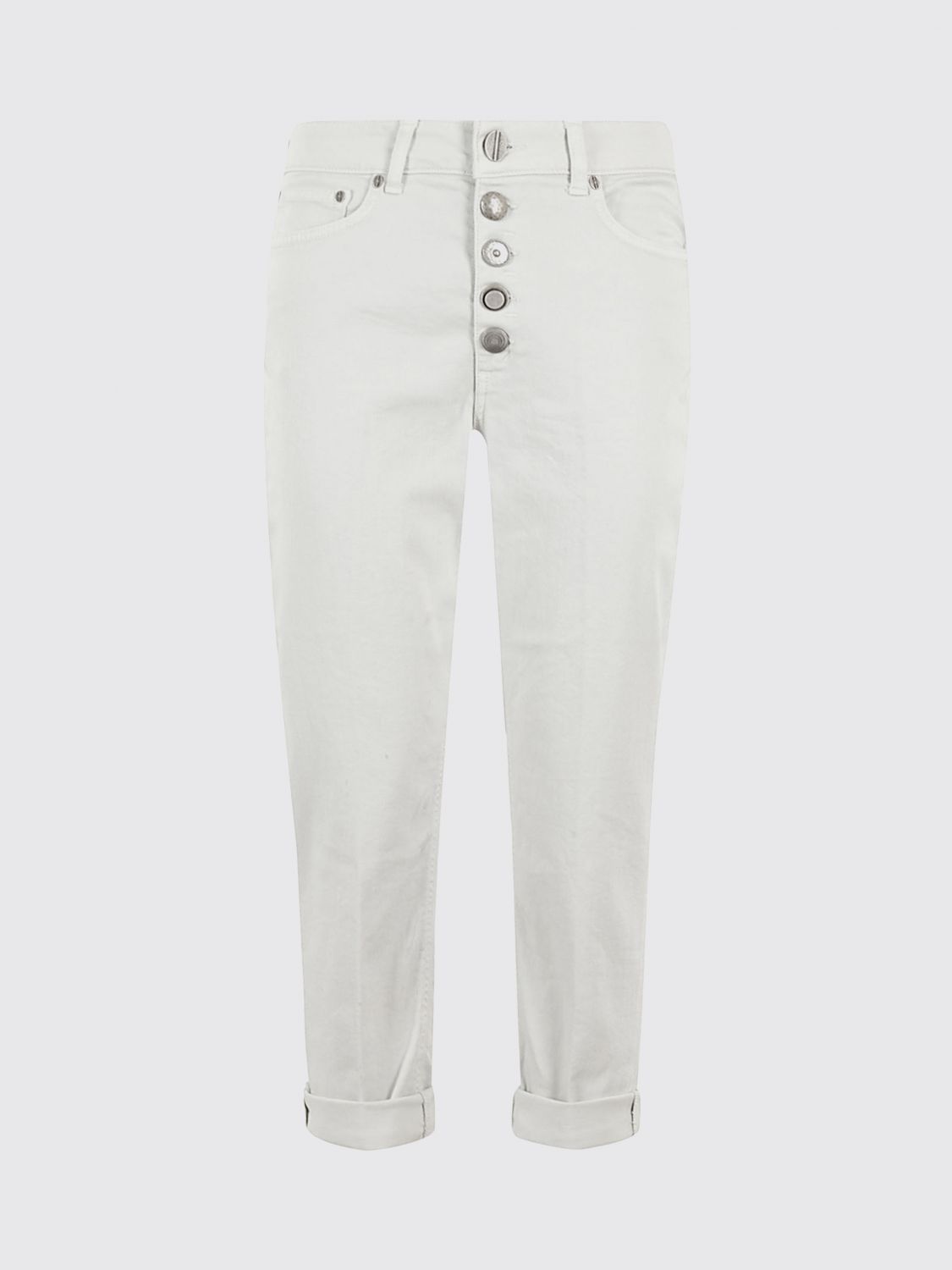 Dondup Jeans  Woman Color Yellow Cream In White