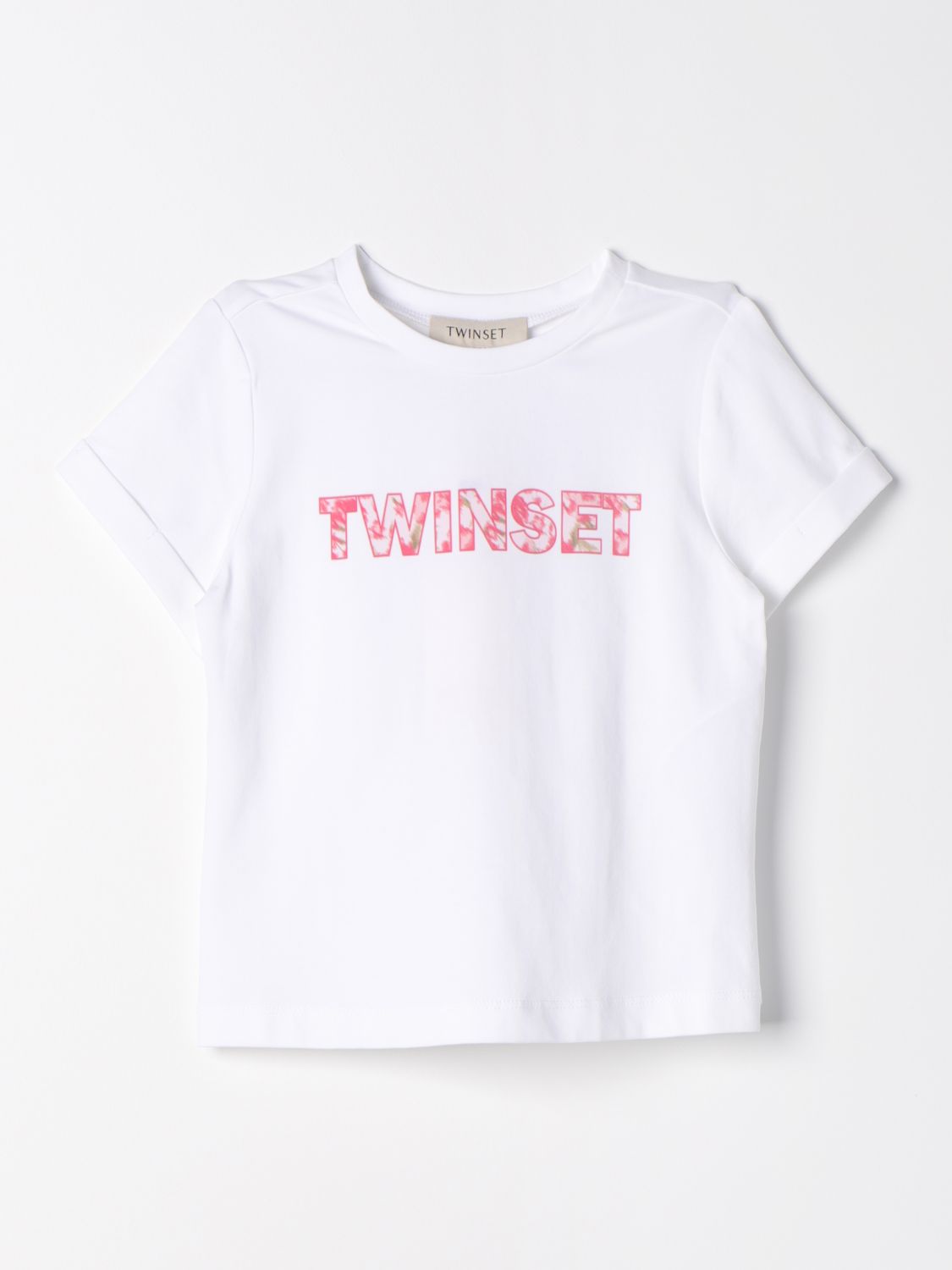 Shop Twinset T-shirt  Kids Color White
