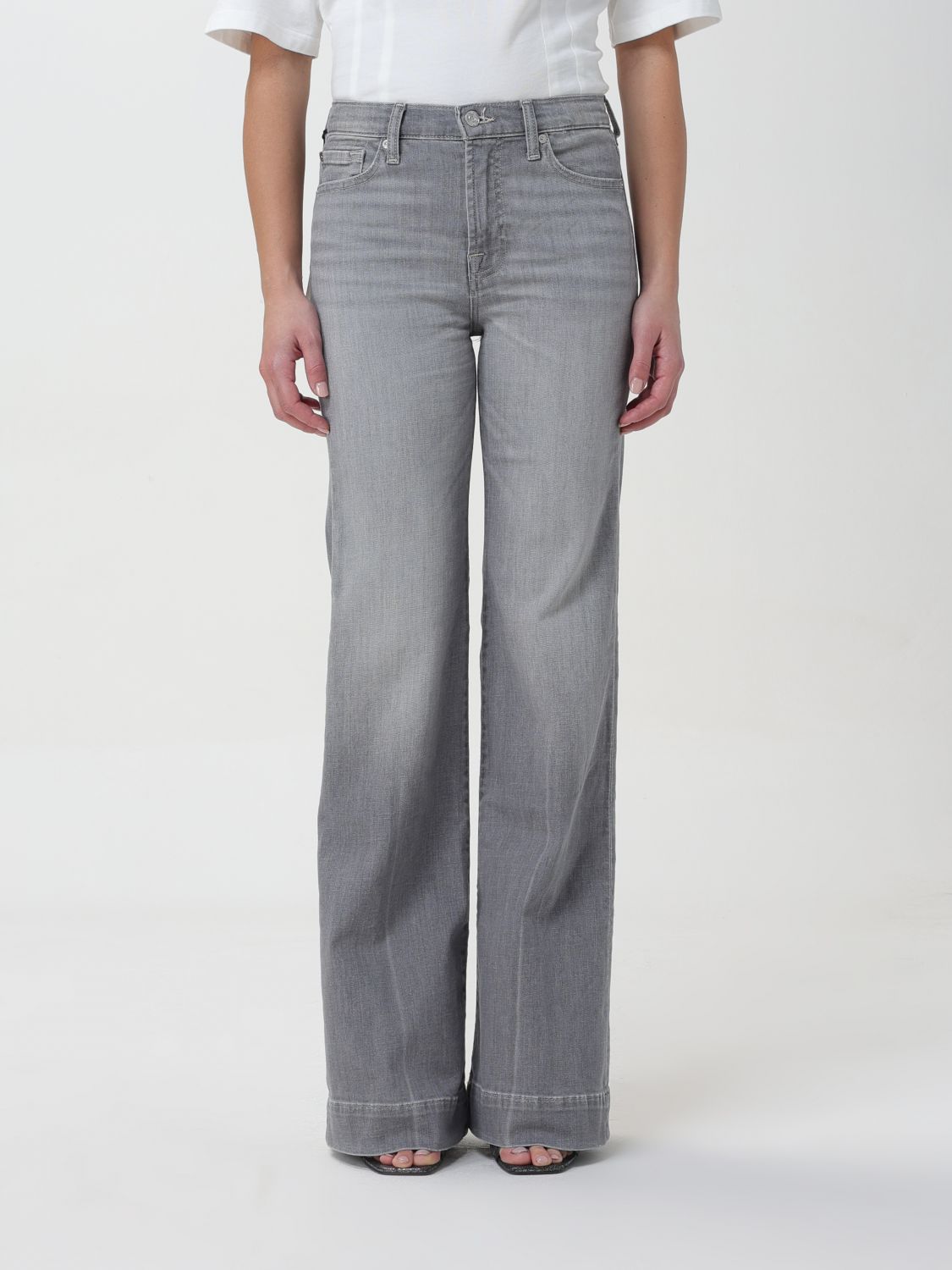 Shop 7 For All Mankind Pants  Woman Color Grey